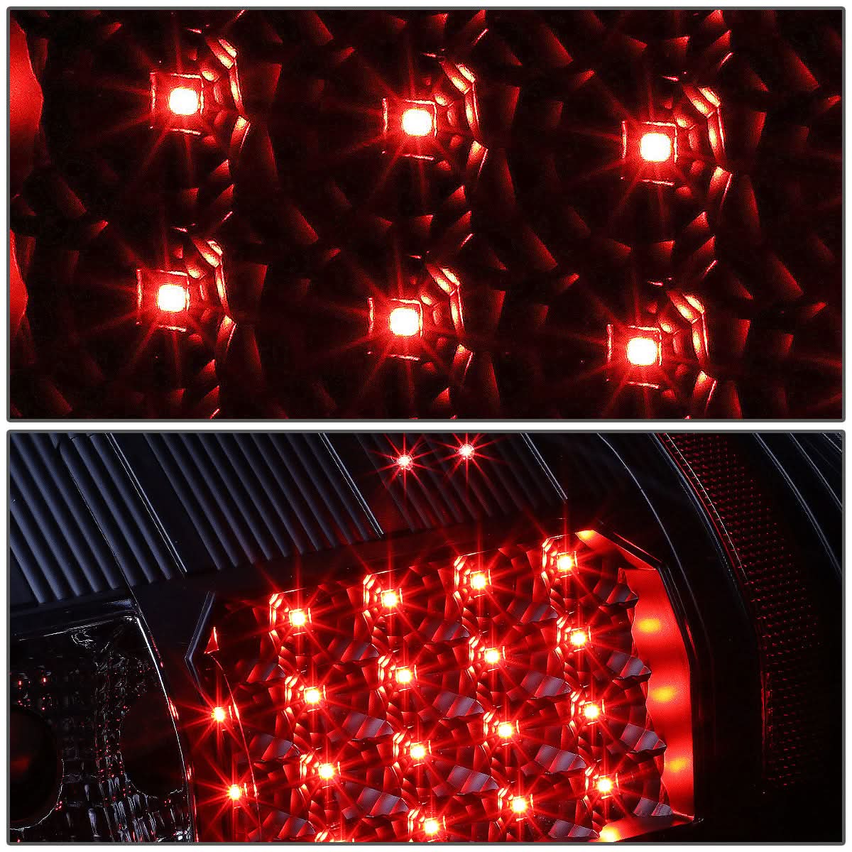 07-14 Chevy Silverado GMC Sierra LED Tail Lights - Black/Clear