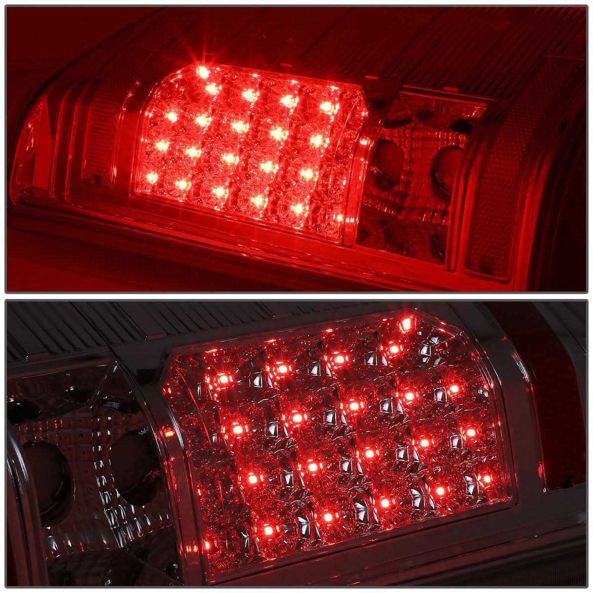 07-14 Chevy Silverado GMC Sierra LED Tail Lights - Chrome/Clear