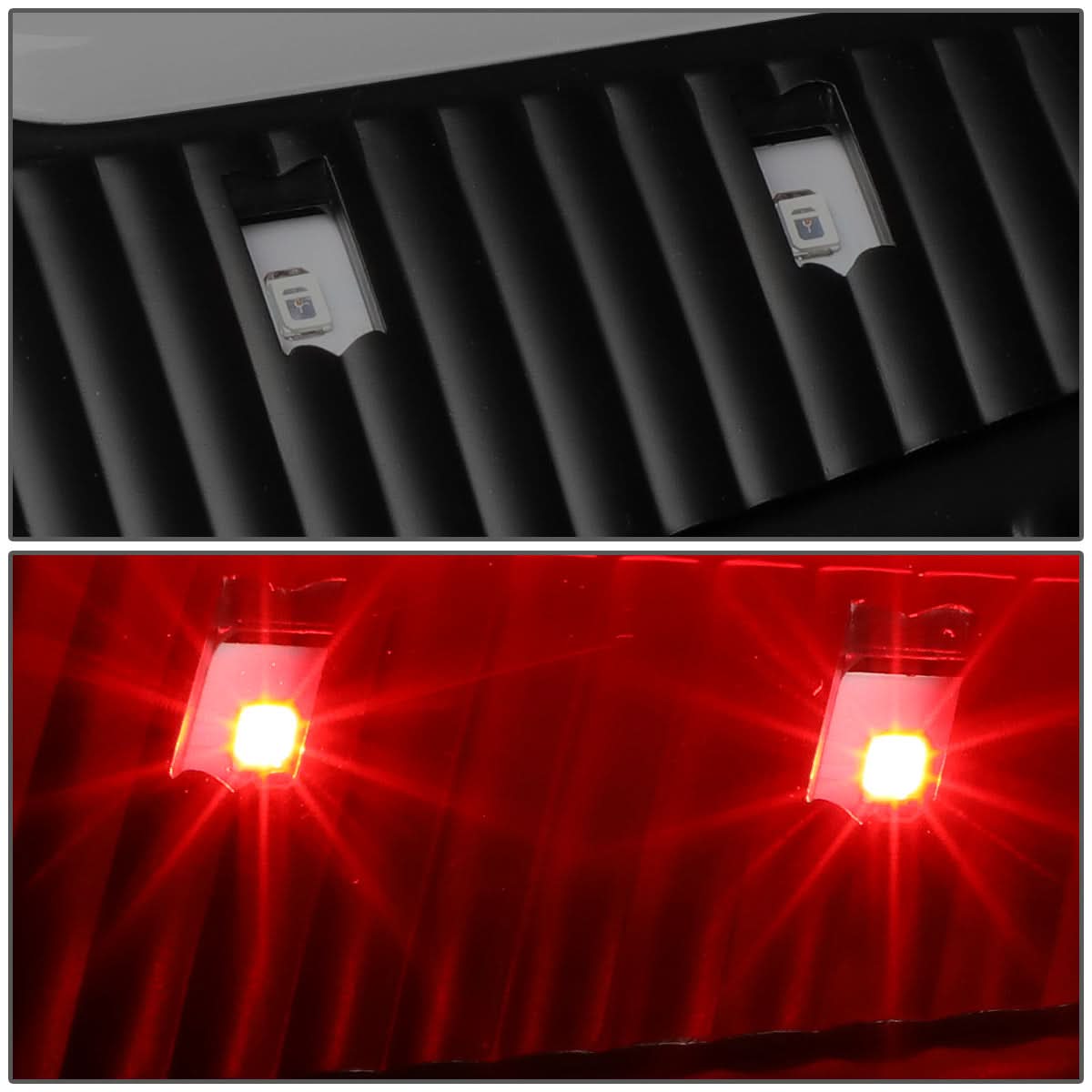 09-17 Dodge Ram 1500 2500 3500 C-Bar Style 3D LED Tail Lights Black/Smoke