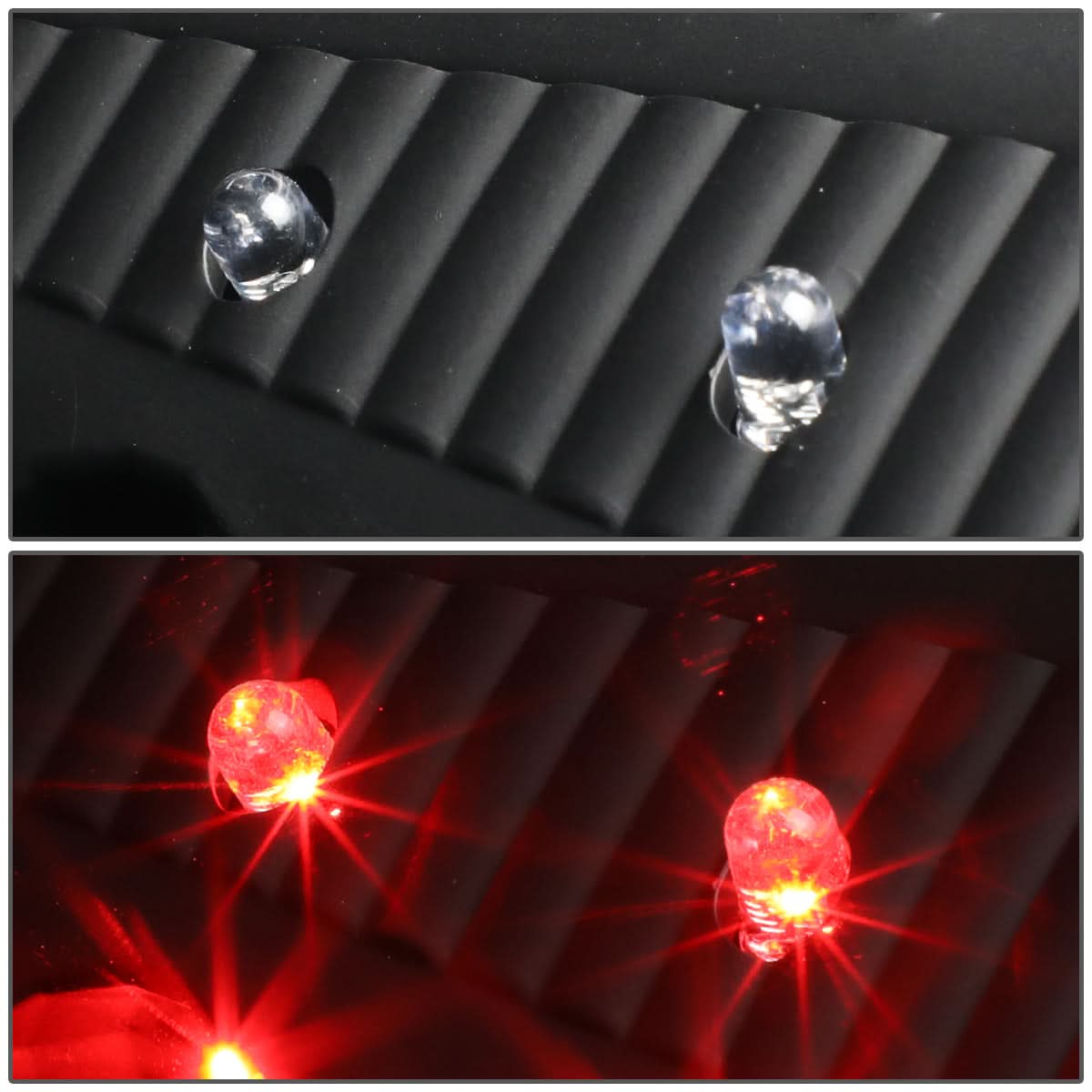 09-17 Dodge Ram 1500 2500 3500 LED Tail Lights Black Clear