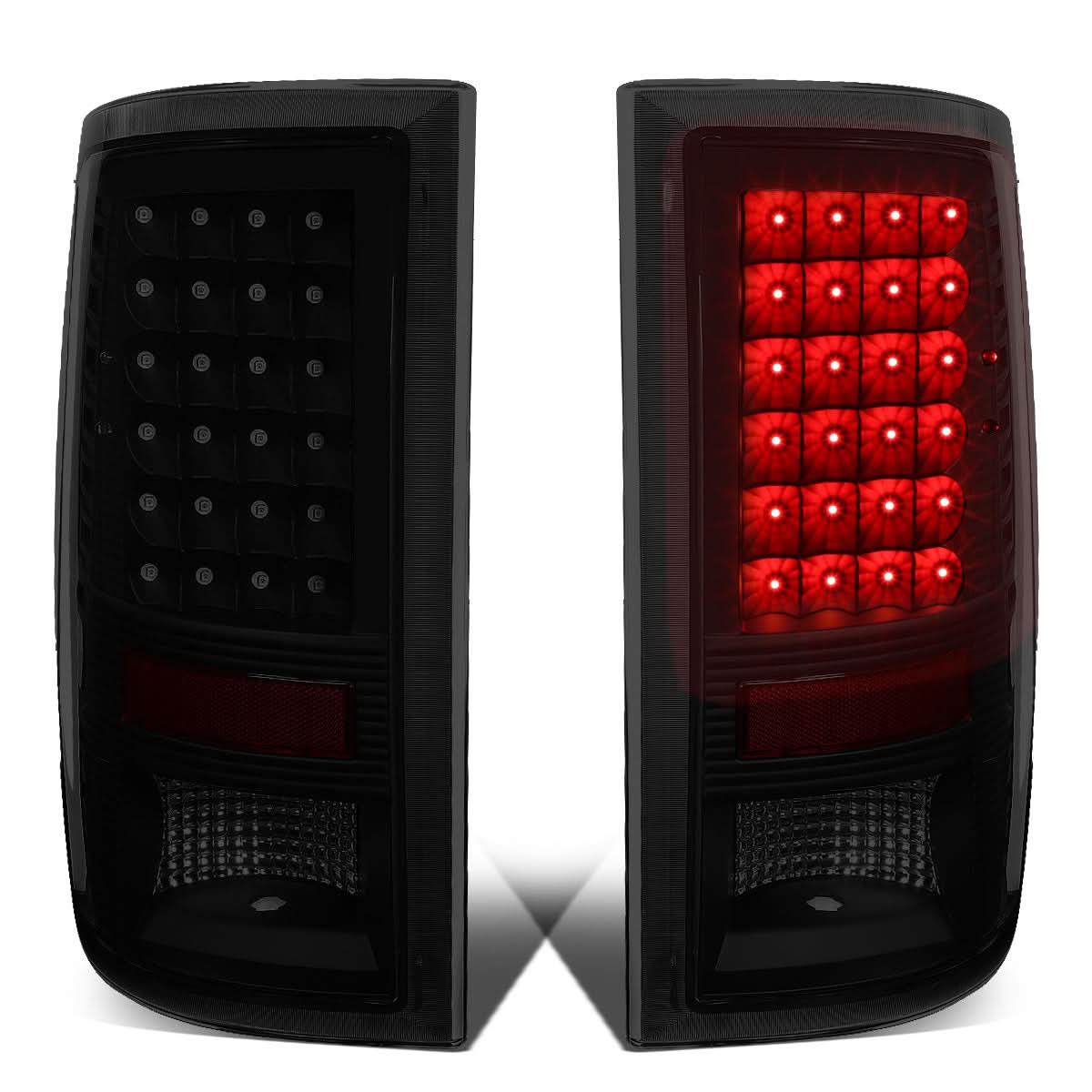 09-17 Dodge Ram 1500/2500/3500 LED Tail Lights - Black Smoke