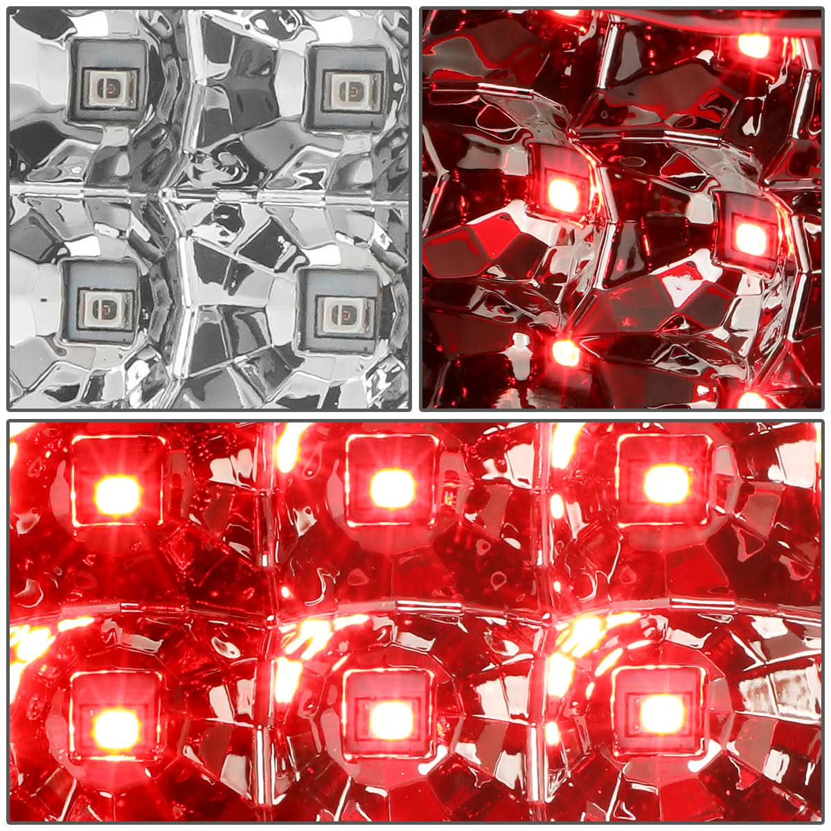 04-08 Ford F-150 3D Style Dual C-Bar LED Tail Lights - Chrome/Clear