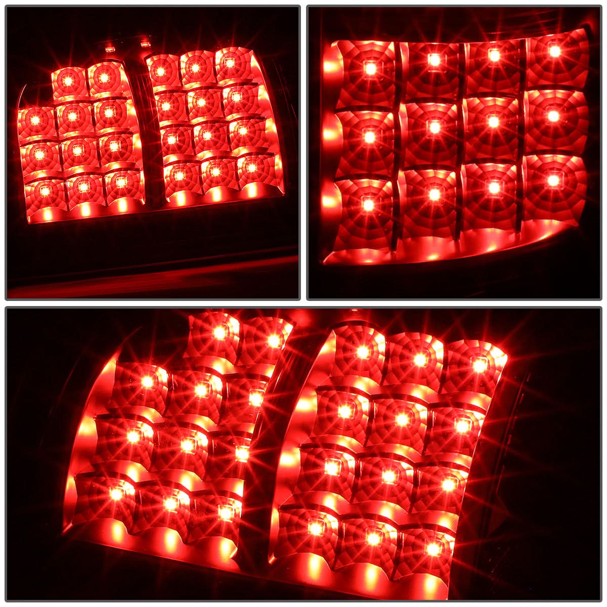 2004-2008 Ford F-150 LED Tail Lights - Black Clear