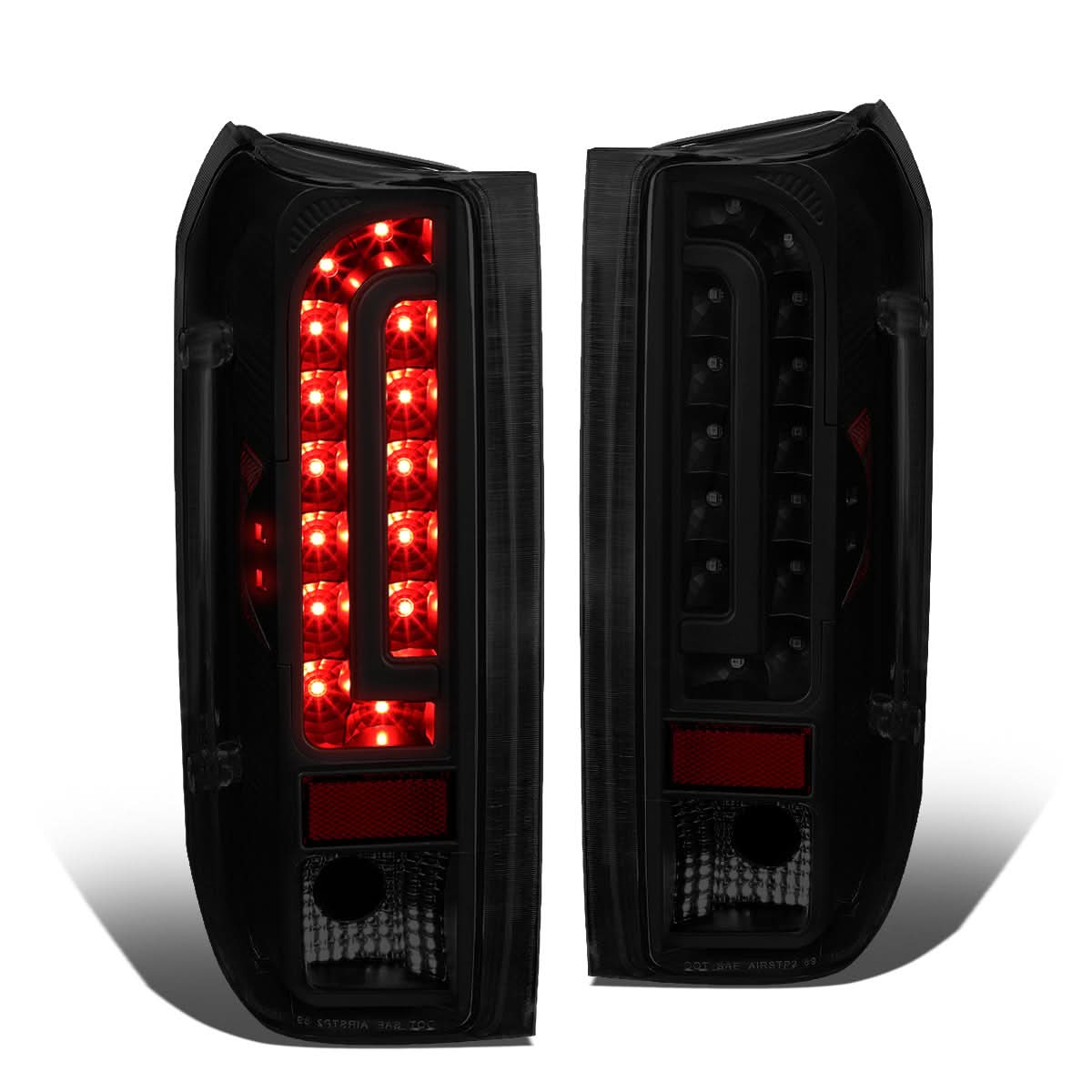 90-97 Ford F-150/F-250/F-350/Bronco LED Tail Lights - Black/Smoke