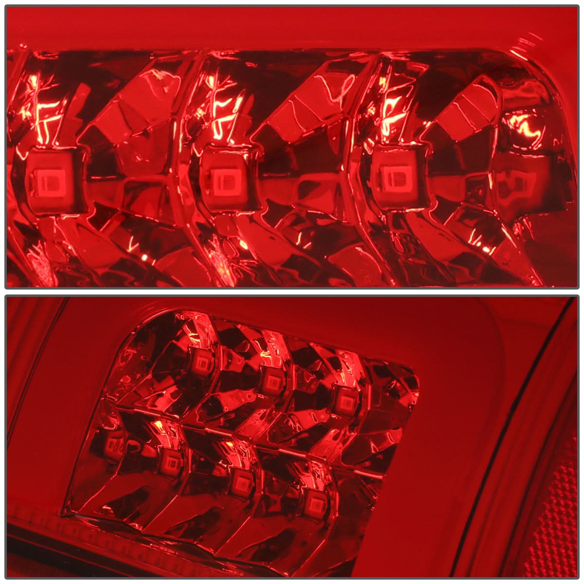 97-07 Ford F-150 F-250 F-350 F-450 F-550 C-Bar 3D LED Tail Lights Chrome