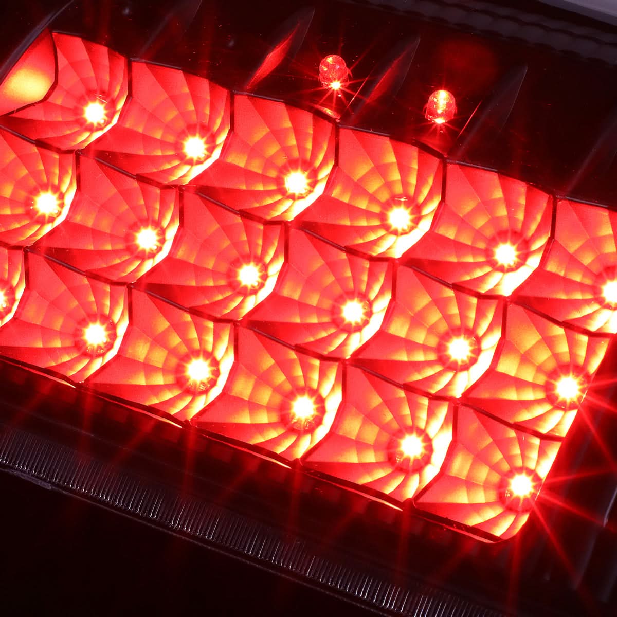 08-16 Ford F-250/F-350/F-450/F-550 Super Duty LED Tail Lights Black/Clear