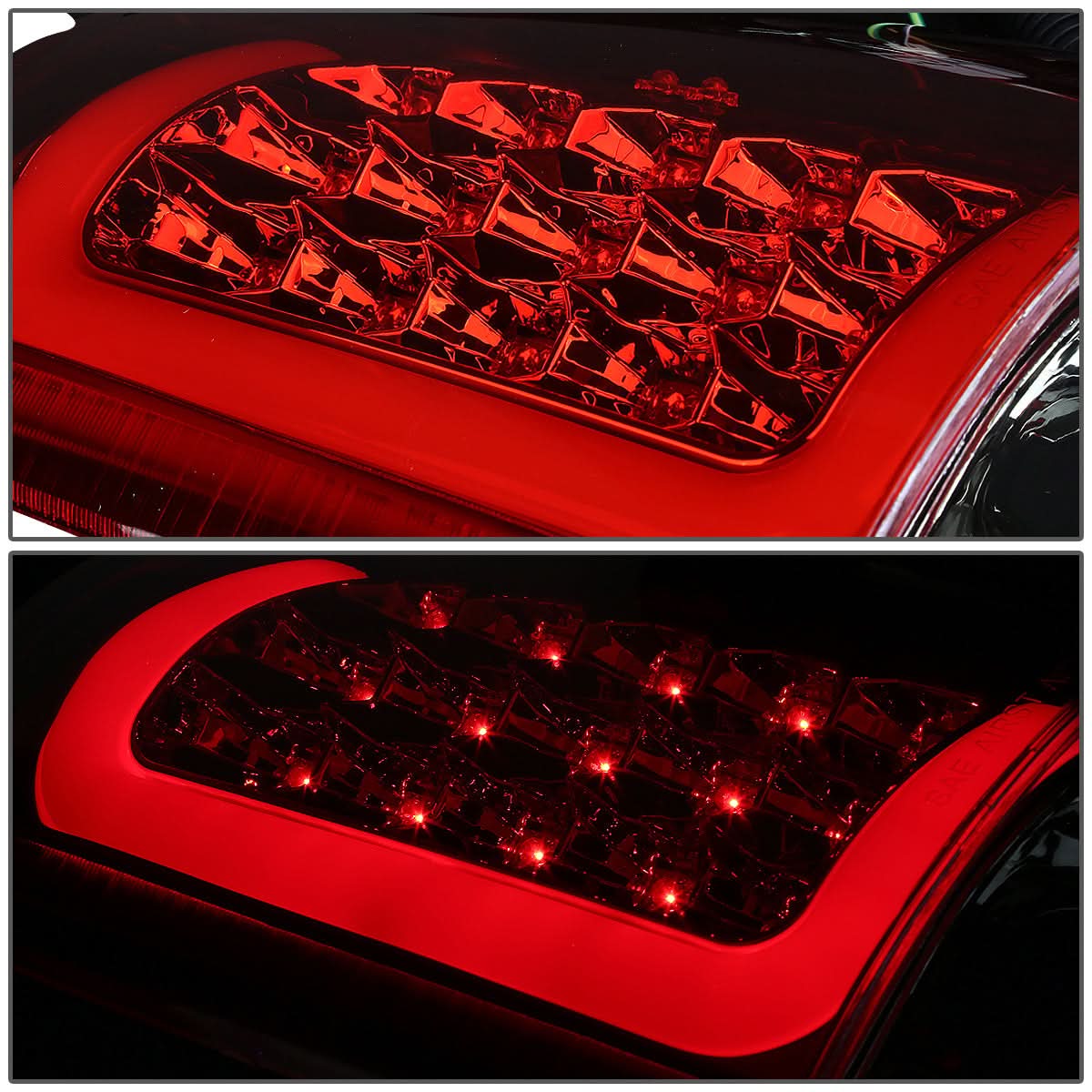 00-06 Chevy Tahoe Suburban GMC Yukon C-Bar 3D U-Halo LED Tail Lights
