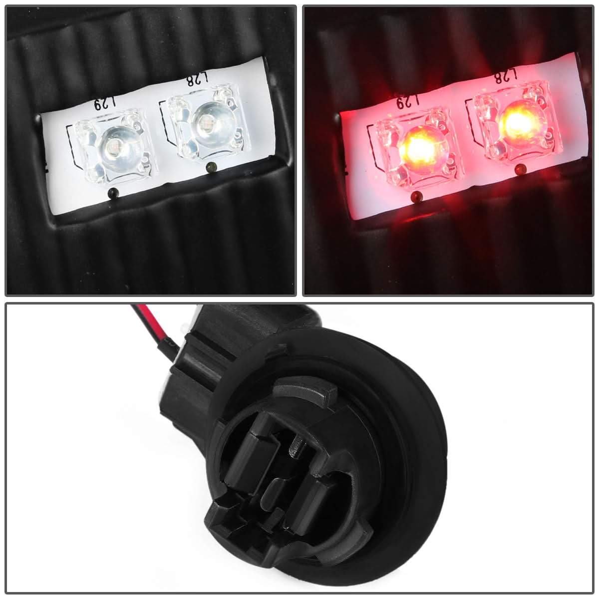 2000-2006 Chevy Tahoe Suburban GMC Yukon LED Tail Lights Black Smoke