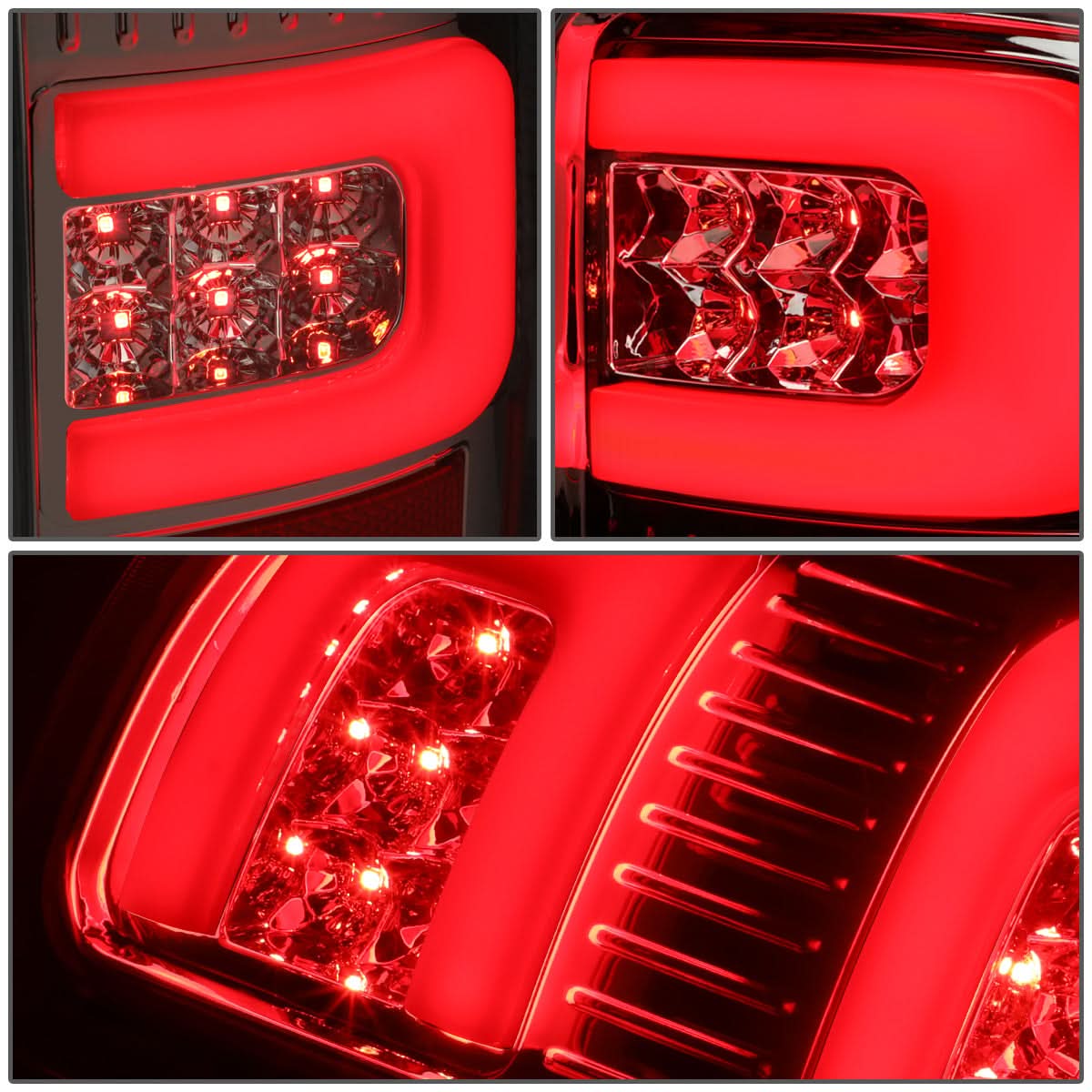 07-14 GMC Sierra 1500/2500HD/3500HD 3D LED Tail Lights Chrome/Clear