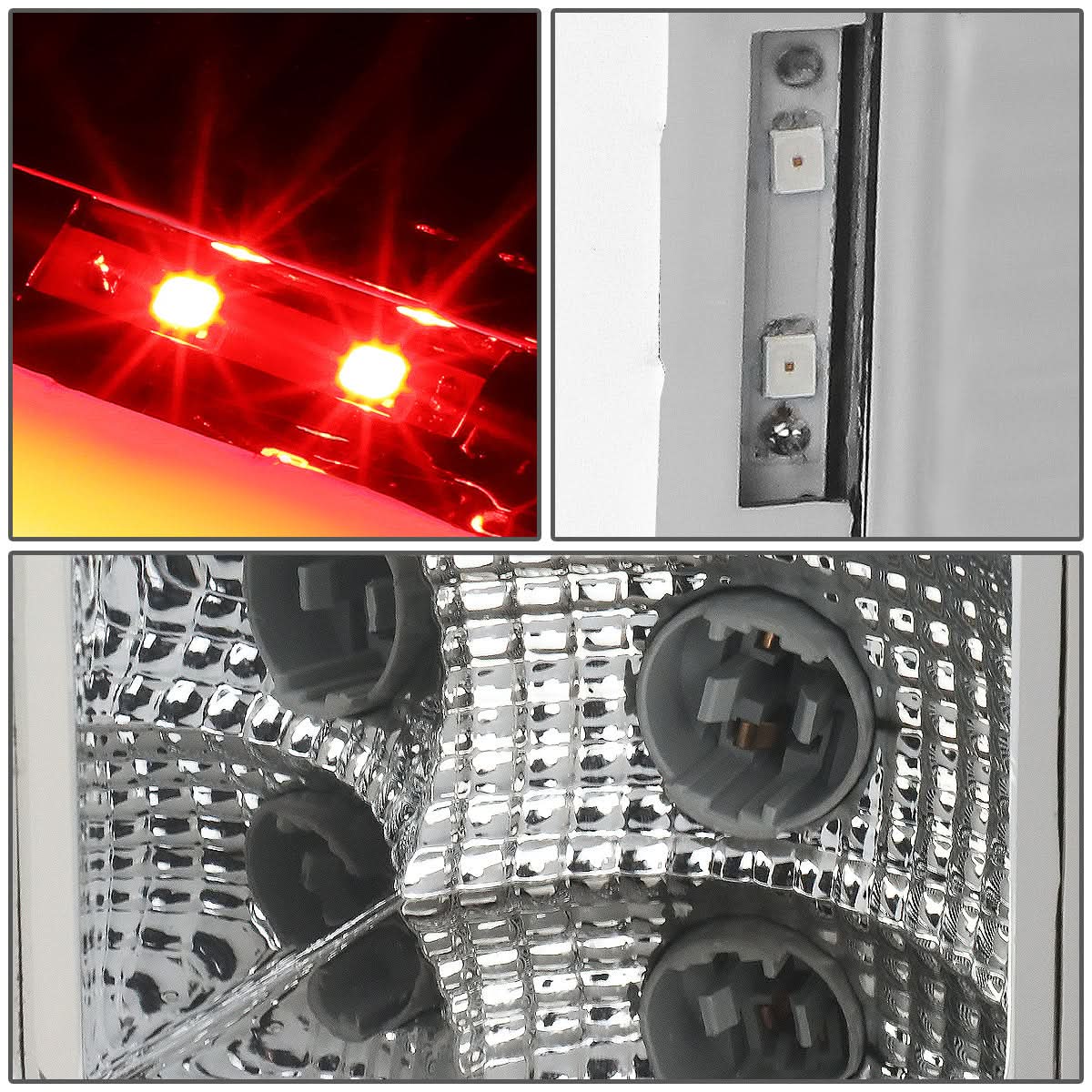 07-14 GMC Sierra 1500/2500HD/3500HD 3D LED Tail Lights Chrome/Clear