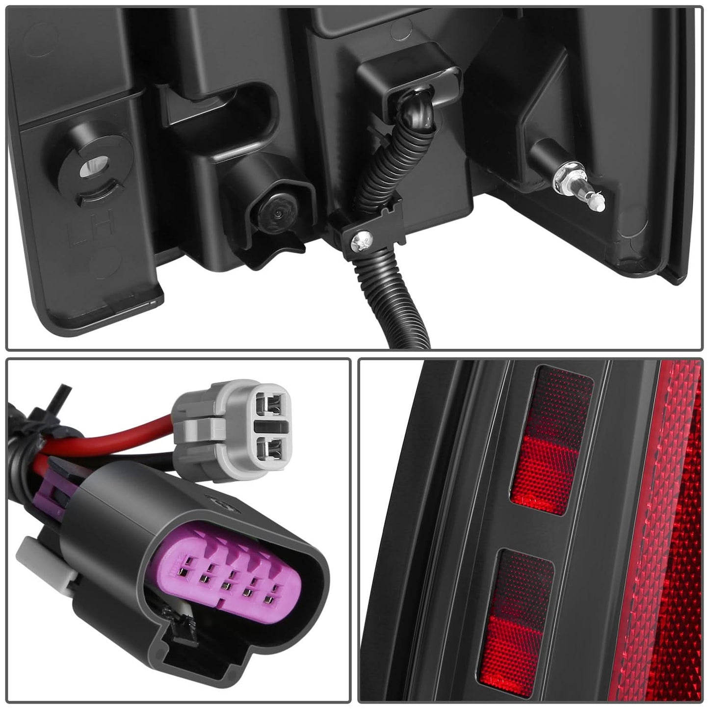 2007-2014 Chevrolet Tahoe / GMC Yukon Full LED Tail Lights Black