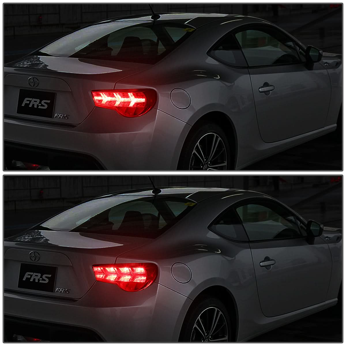 13-17 Subaru BRZ Chrome Housing Clear Lens Tail Lights