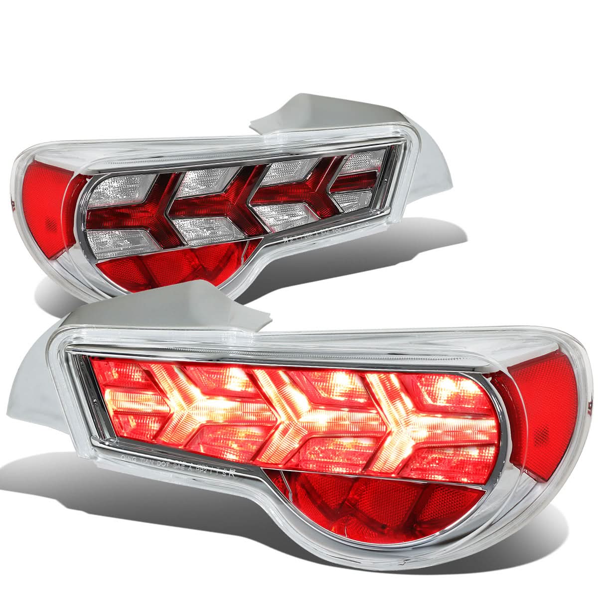 2013-2017 Subaru BRZ Chrome Clear Tail Lights