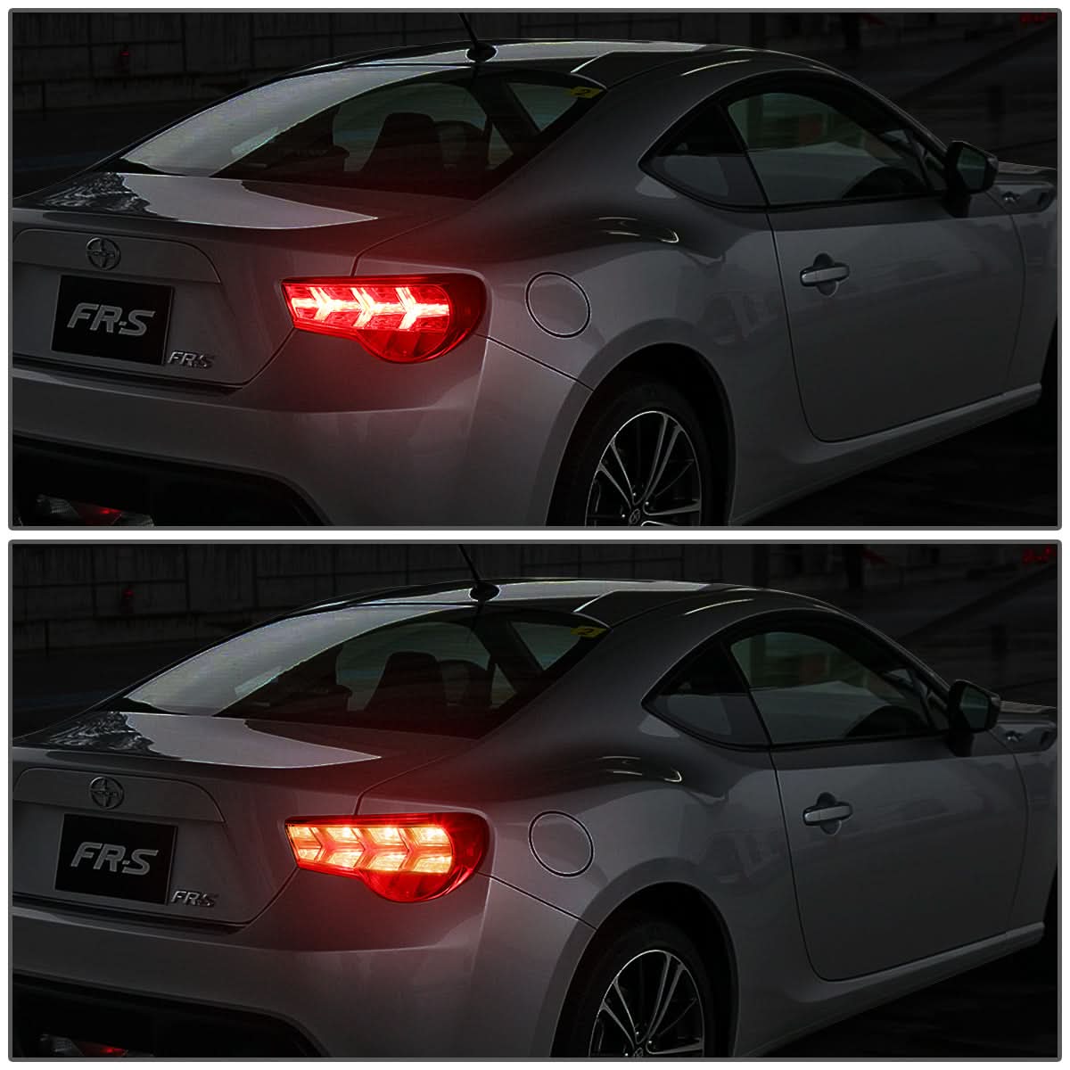 13-17 Subaru BRZ / Scion FRS Tail Lights - Chrome Clear Amber