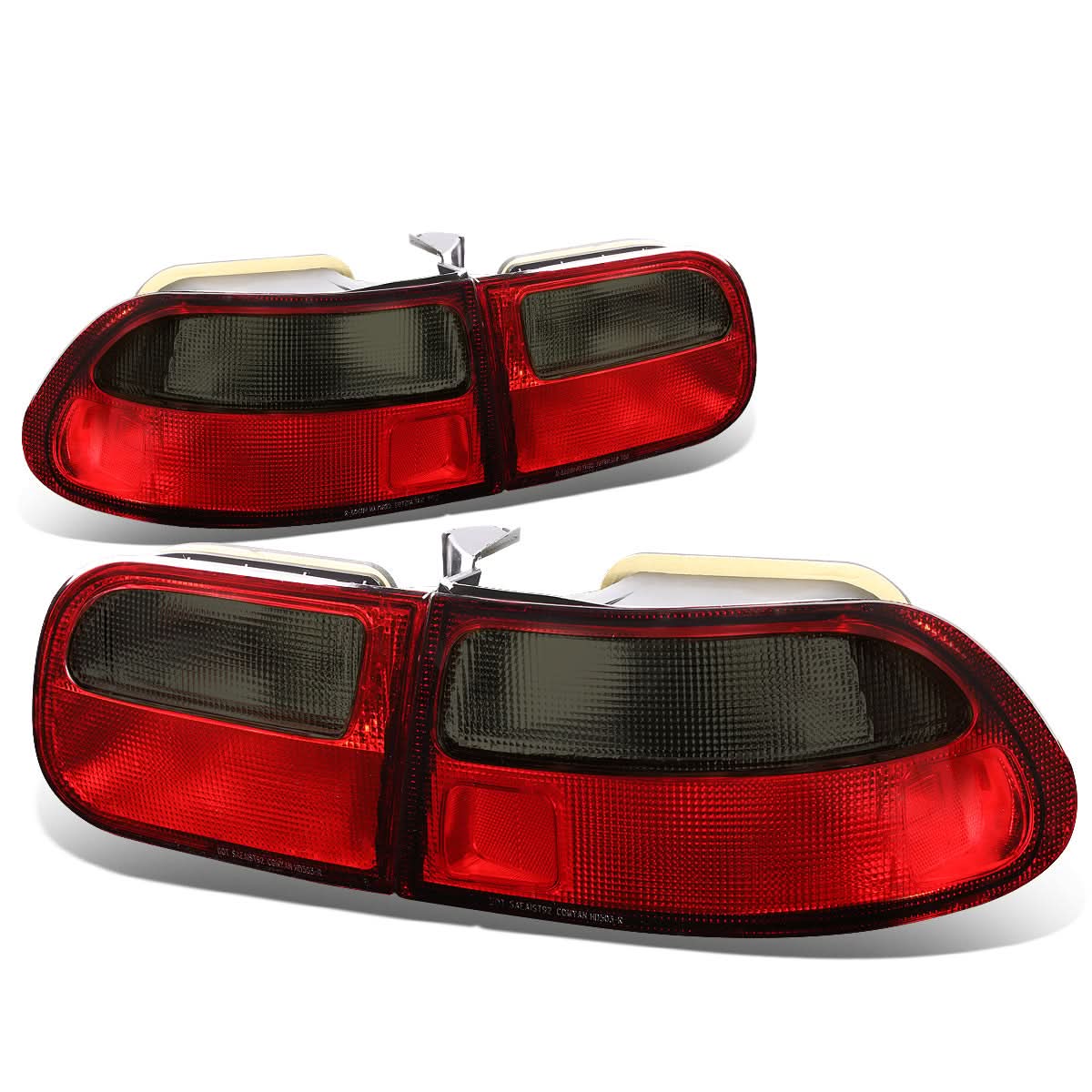 92-95 Honda Civic 2/3-Door Red Smoke Tail Lights