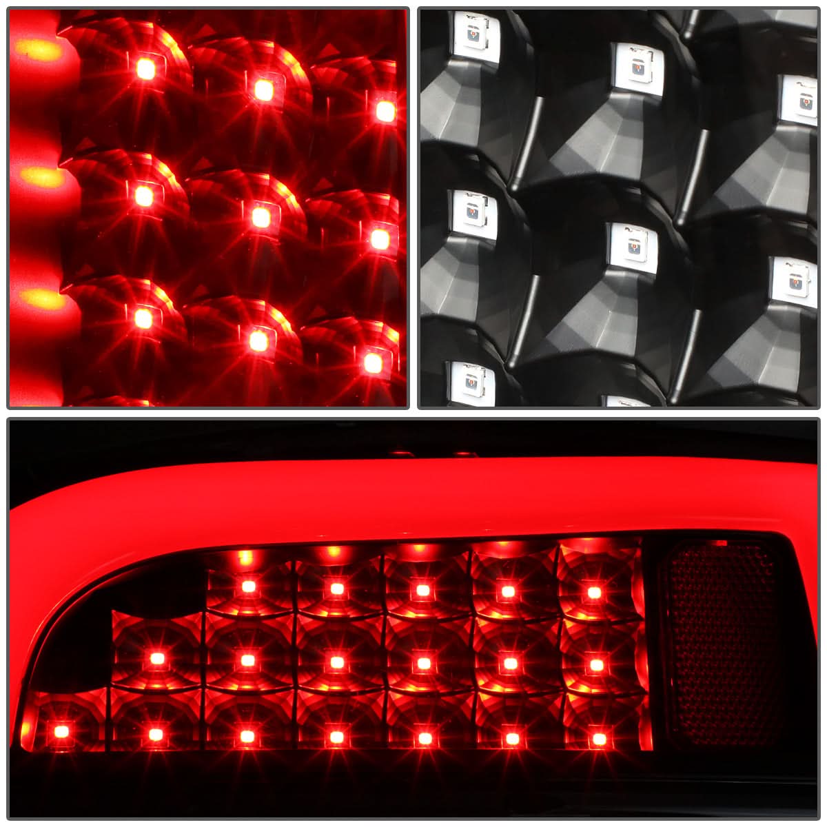 2005-2015 Toyota Tacoma L-Bar Style 3D LED Tail Lights - Black/Clear