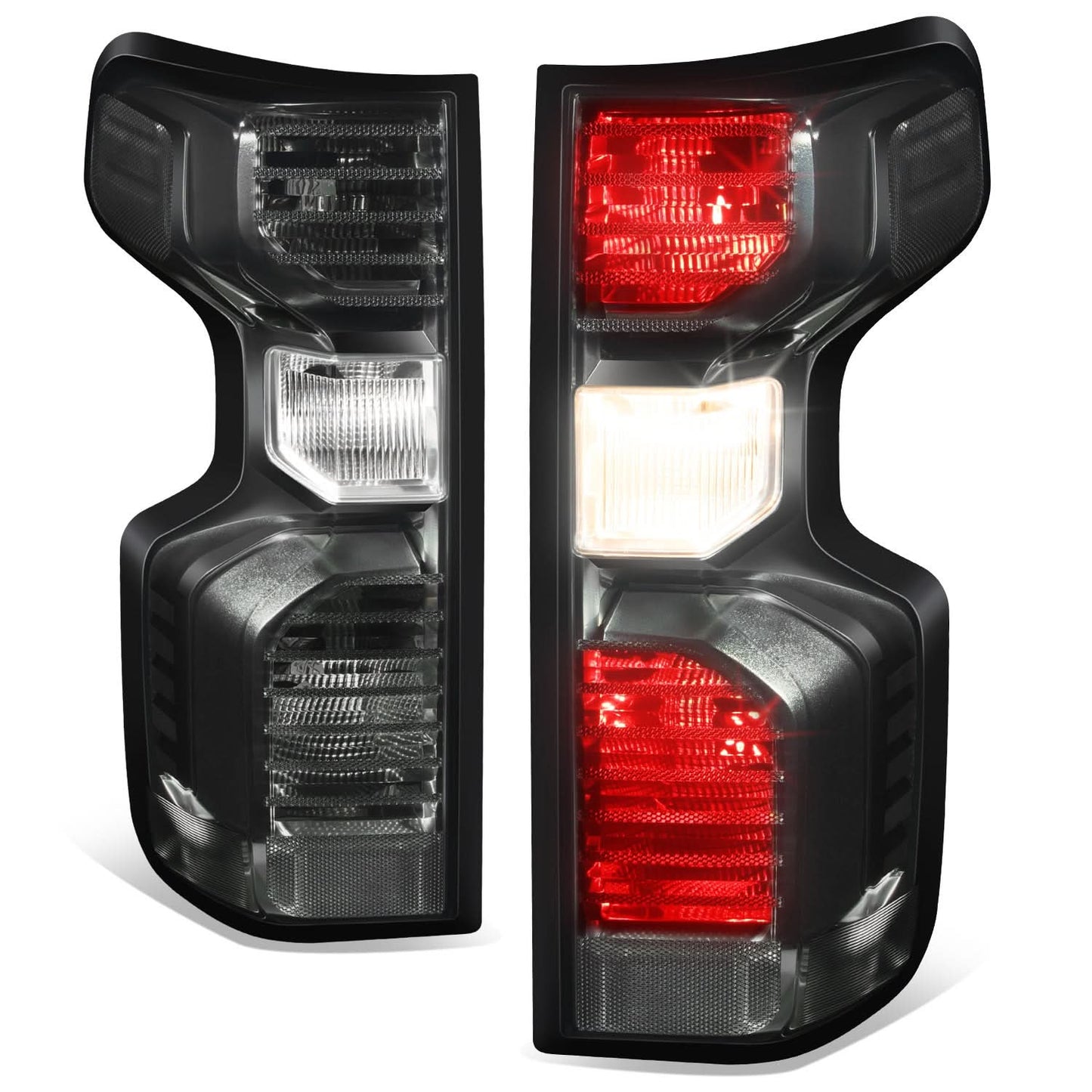 2019-2024 Chevrolet Silverado 1500 LED Tail Lights - Black Smoke