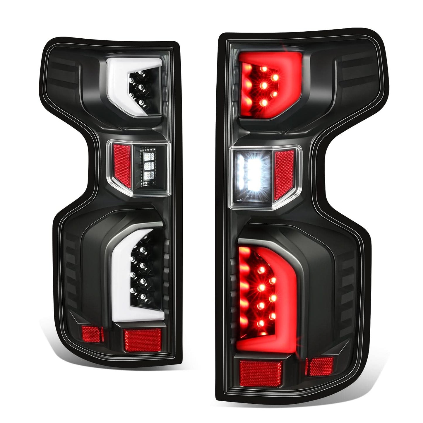 2019-2024 Chevrolet Silverado 1500 LED Tail Lights Clear Lens