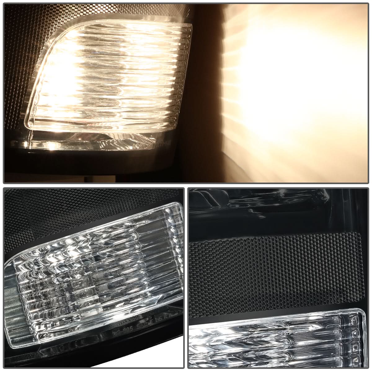 09-22 Dodge Ram LED Tail Lights - Black Smoke (Halogen Models)