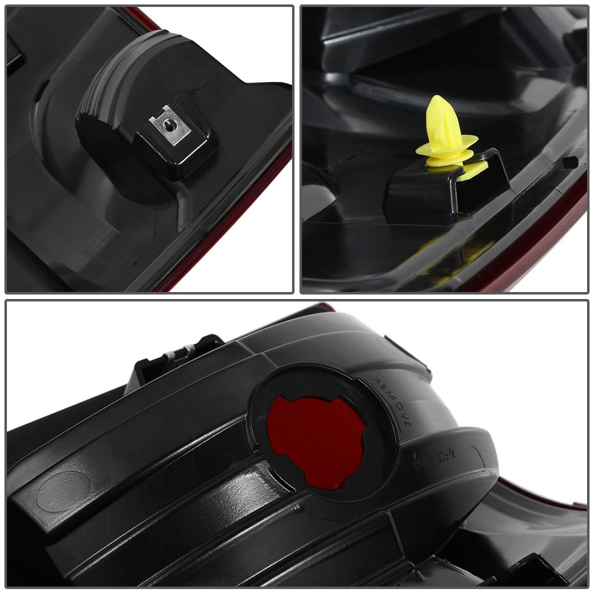 2009-2022 Dodge Ram LED Tail Lights Dark Red Pair