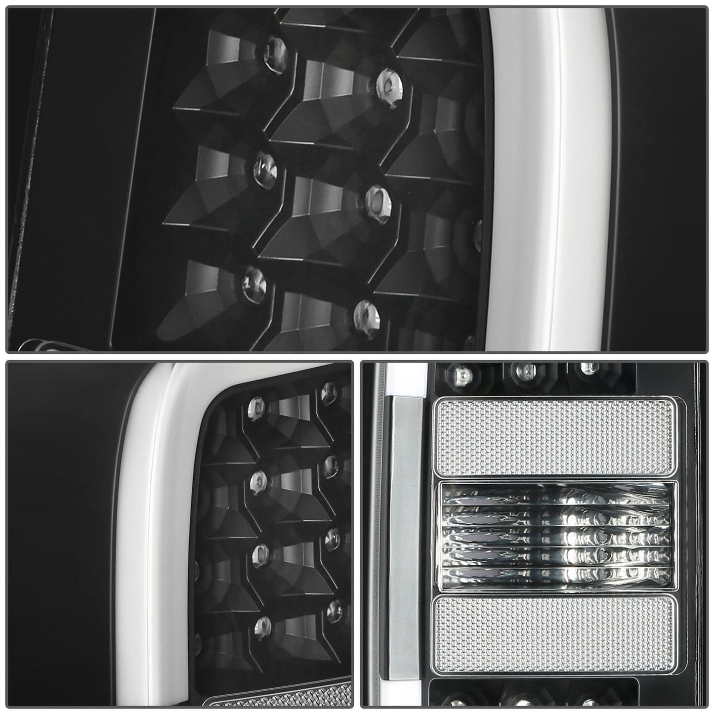 15-22 Chevrolet Colorado Black LED Tail Lights - Clear Lens