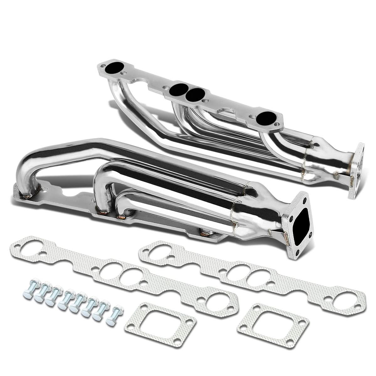 Chevrolet SBC Twin Turbo Manifold T3 Flange Top Mount Stainless Steel