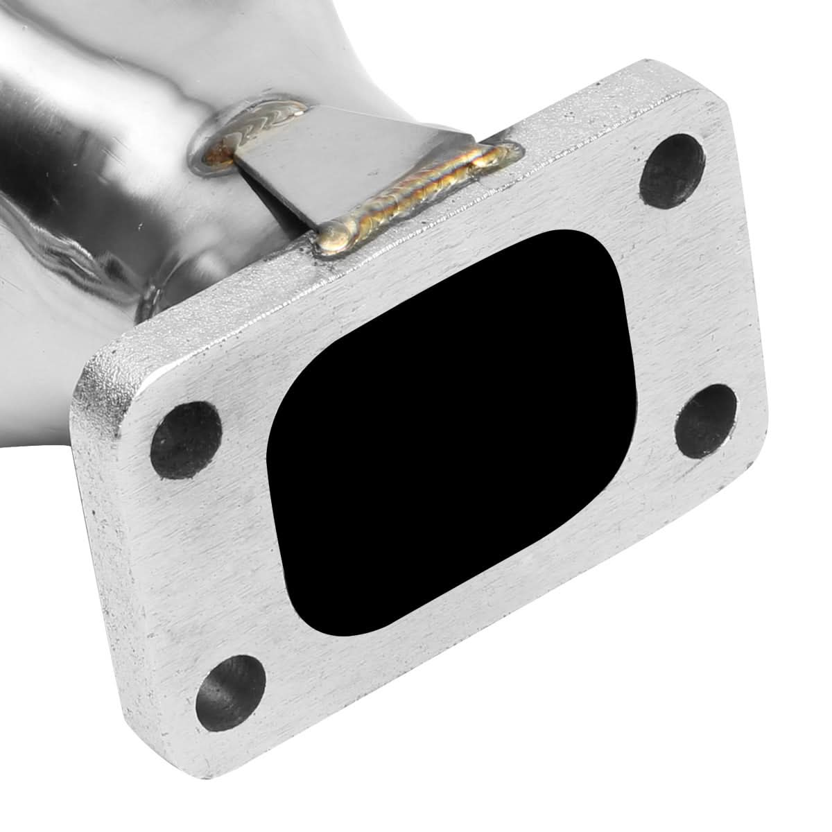 Chevrolet SBC Twin Turbo Manifold T3 Flange Top Mount Stainless Steel