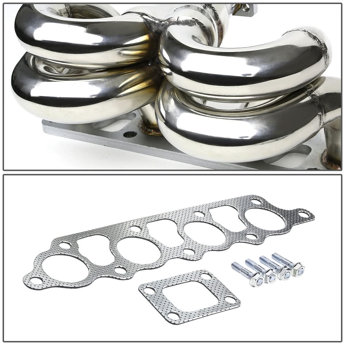 2000-2004 Ford Focus Zetec Turbo Manifold Stainless Steel T3 Flange
