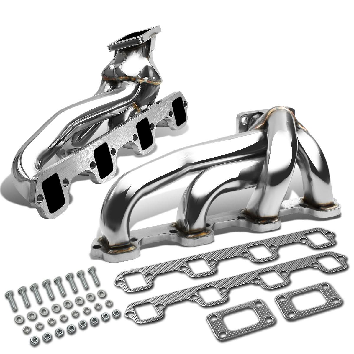 87-94 Ford Mustang 5.0L Twin Turbo Manifold - Stainless Steel