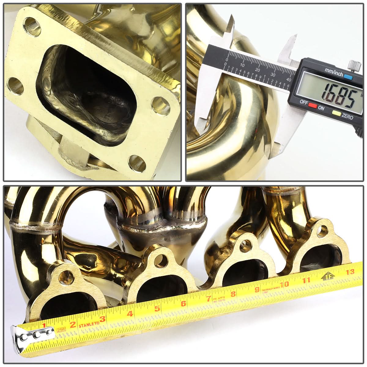 88-00 Honda Civic/CRX T3 Turbo Manifold Stainless Steel 38mm