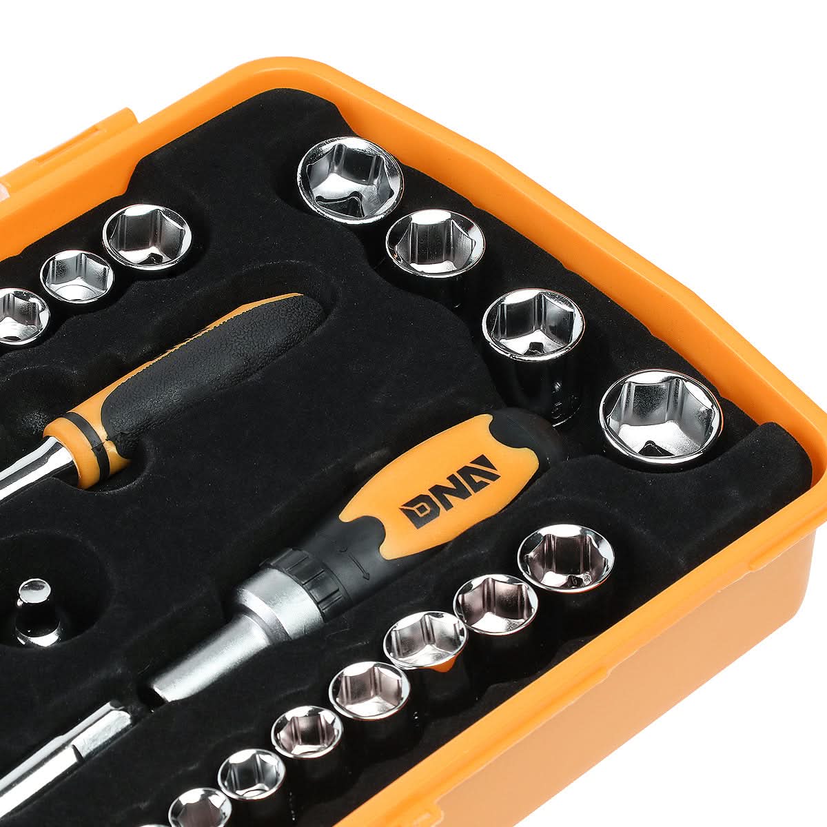 41-Piece Screwdriver Bit Tool Set Kit - Black/Orange