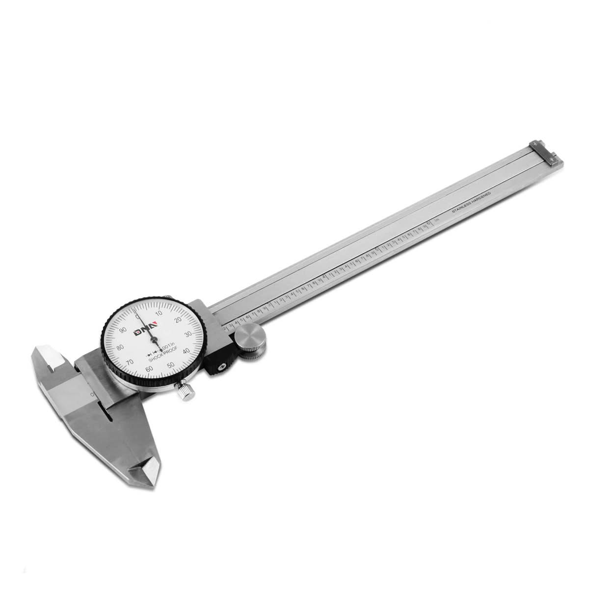 DNA Logo Dial Caliper 6" Stainless Steel Shockproof Lockable