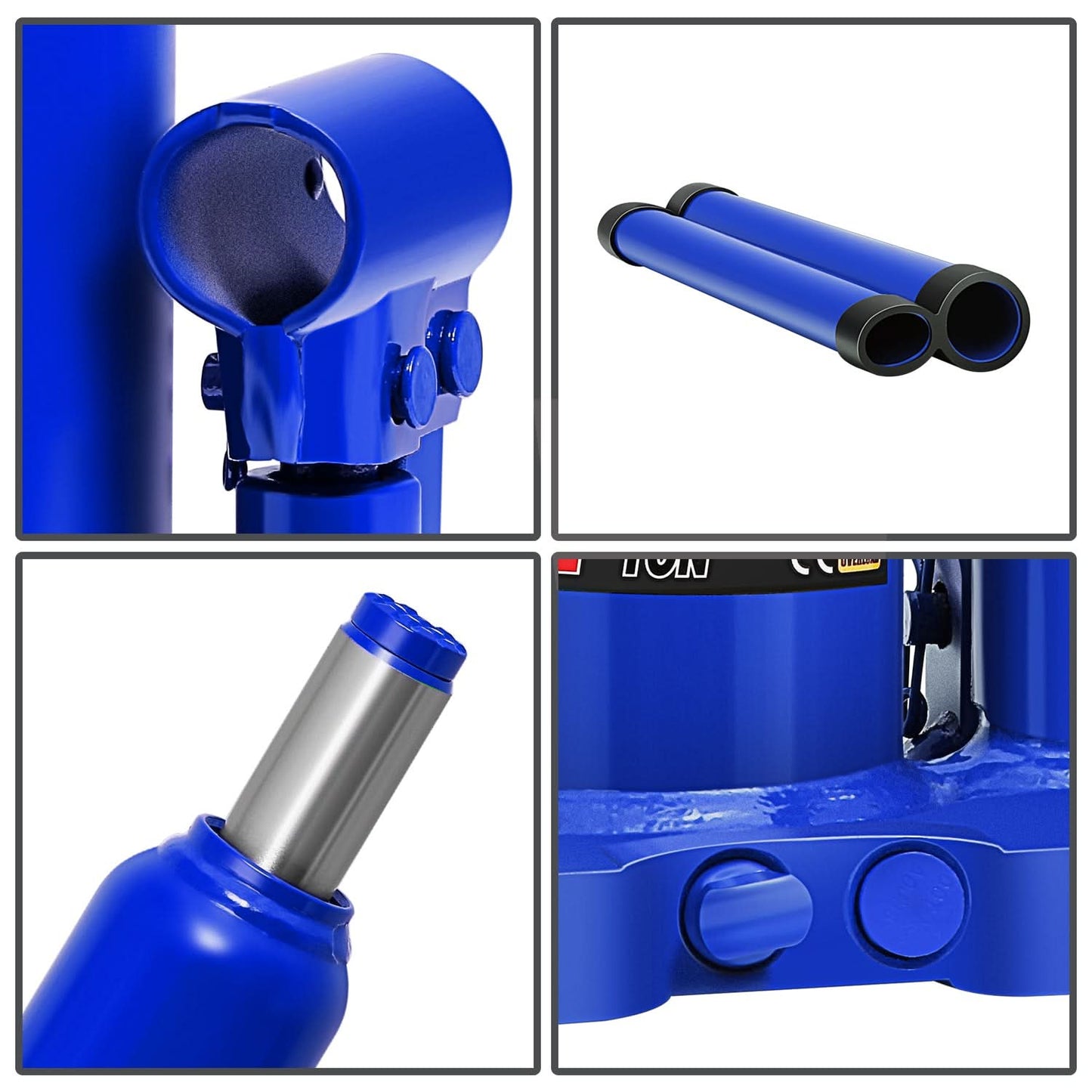 4 Ton Automotive Welded Bottle Jack - Blue