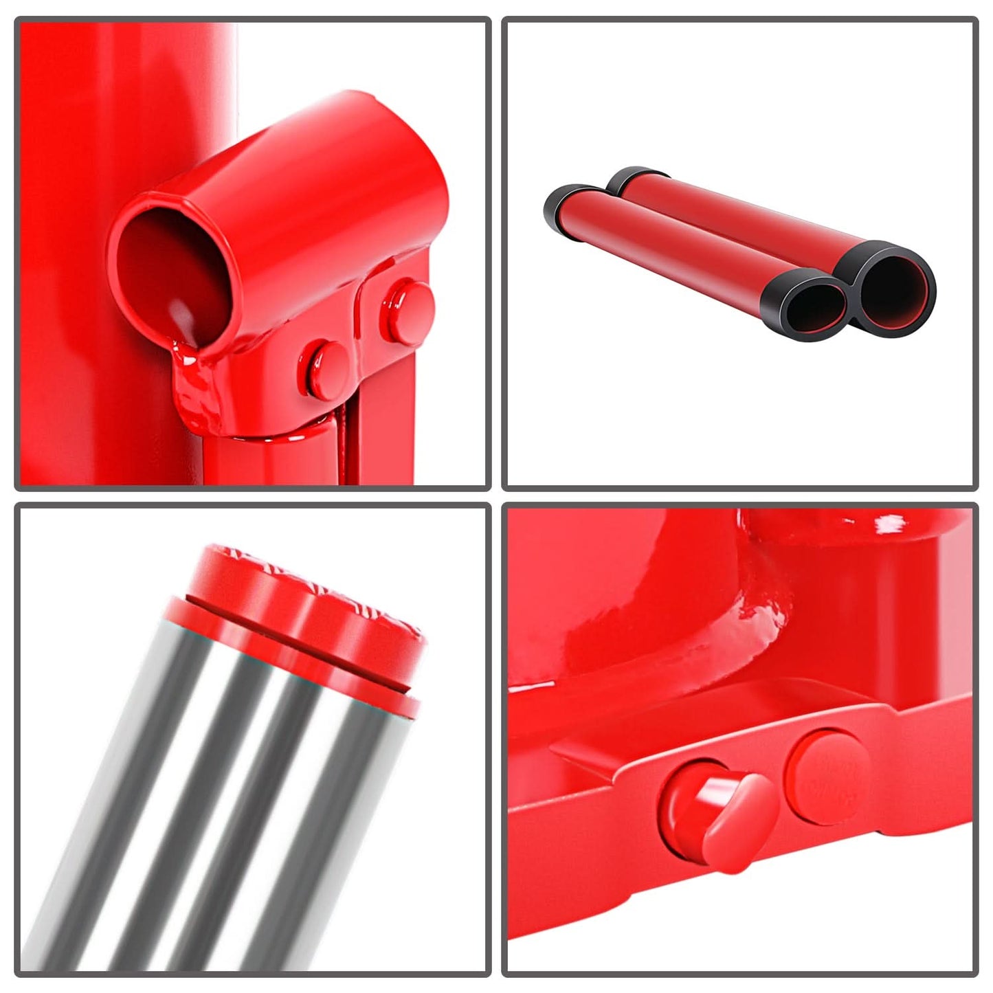 20 Ton Welded Bottle Jack - Red