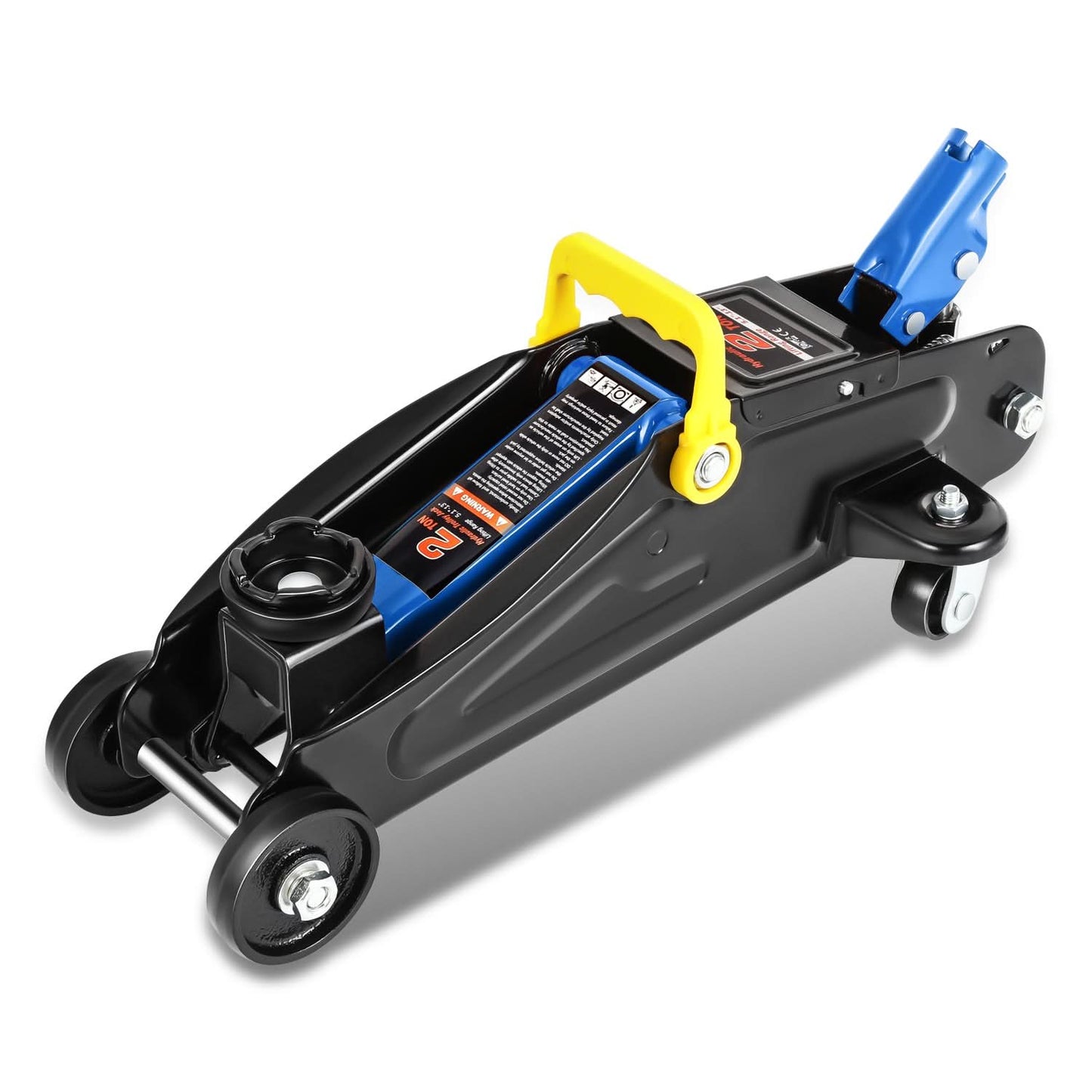 Heavy Duty 2 Ton Hydraulic Floor Jack Set - 3 Piece Kit Blue