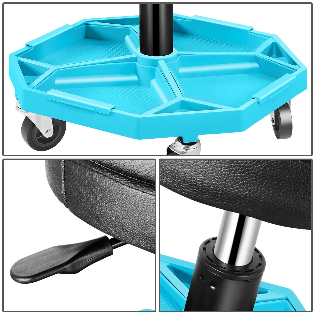 Adjustable Tool Seat - Blue