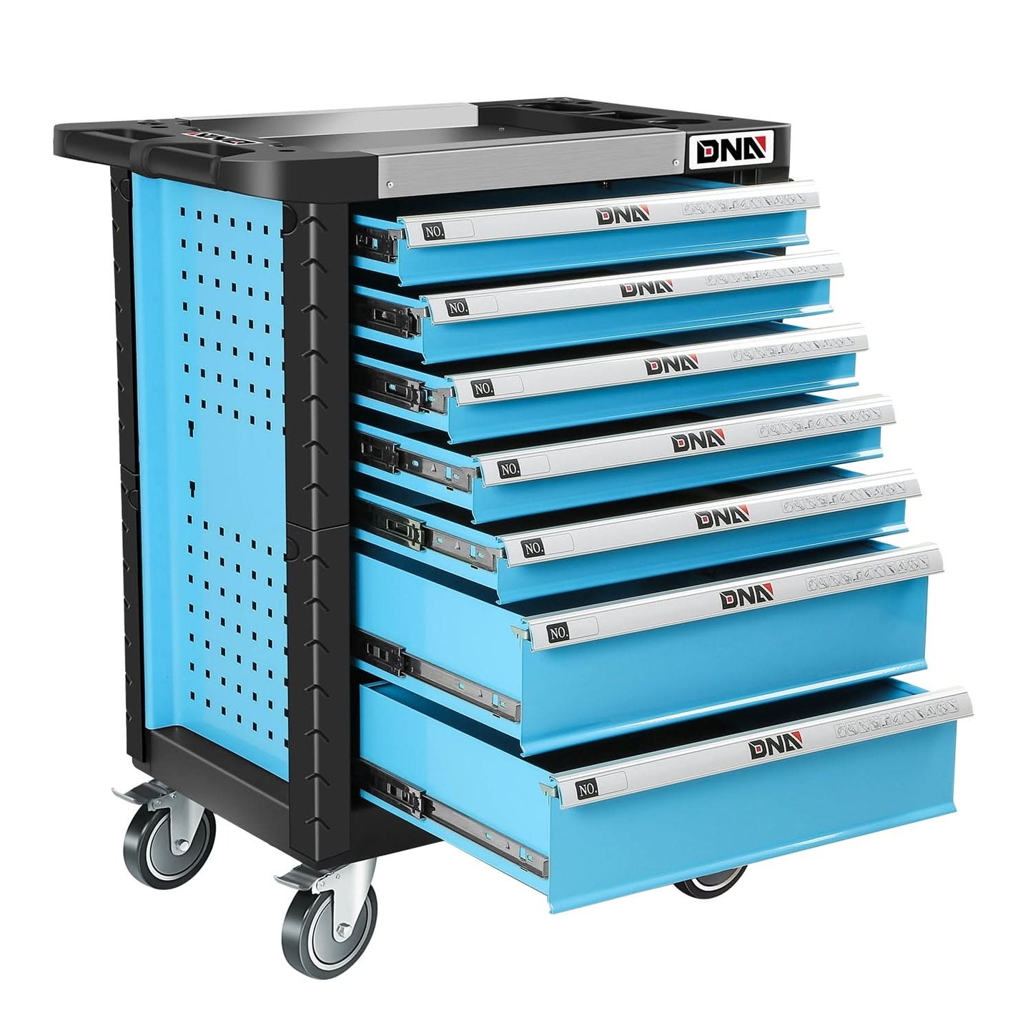 7-Drawer Plastic Top Roller Cabinet