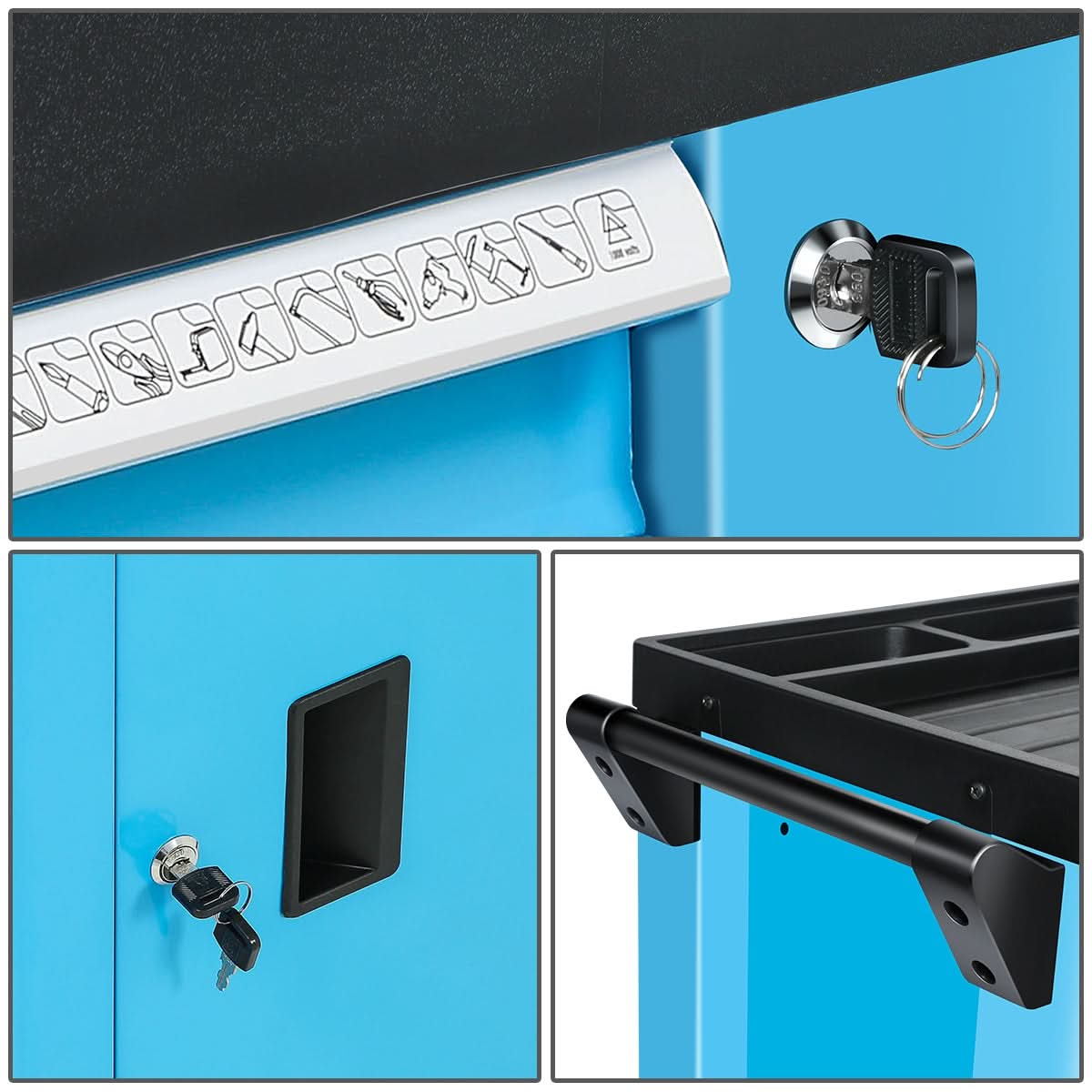 6-Drawer Top Roller Cabinet - Plastic