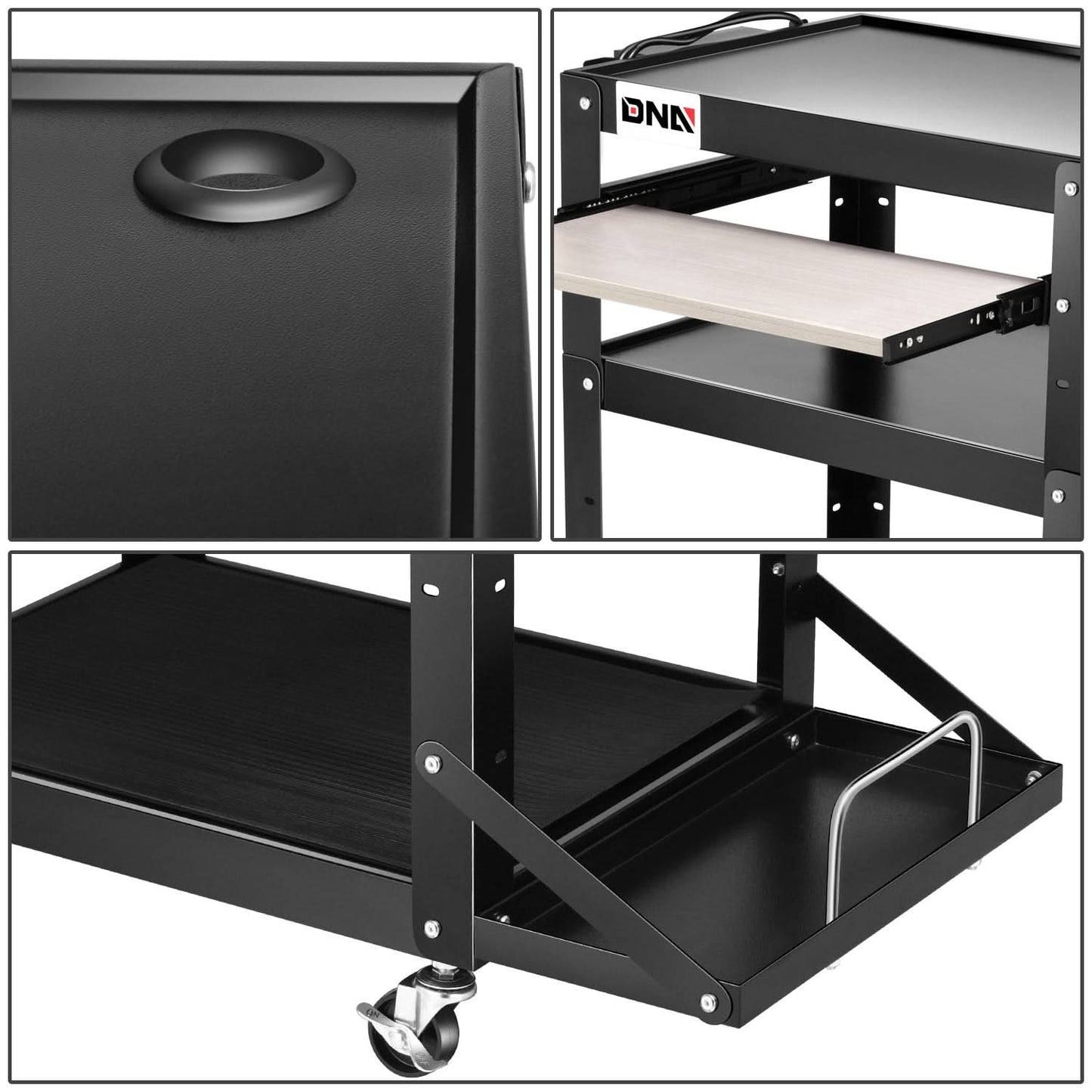 AV Cart Steel 24x18x31 Inch Automotive Utility Cart