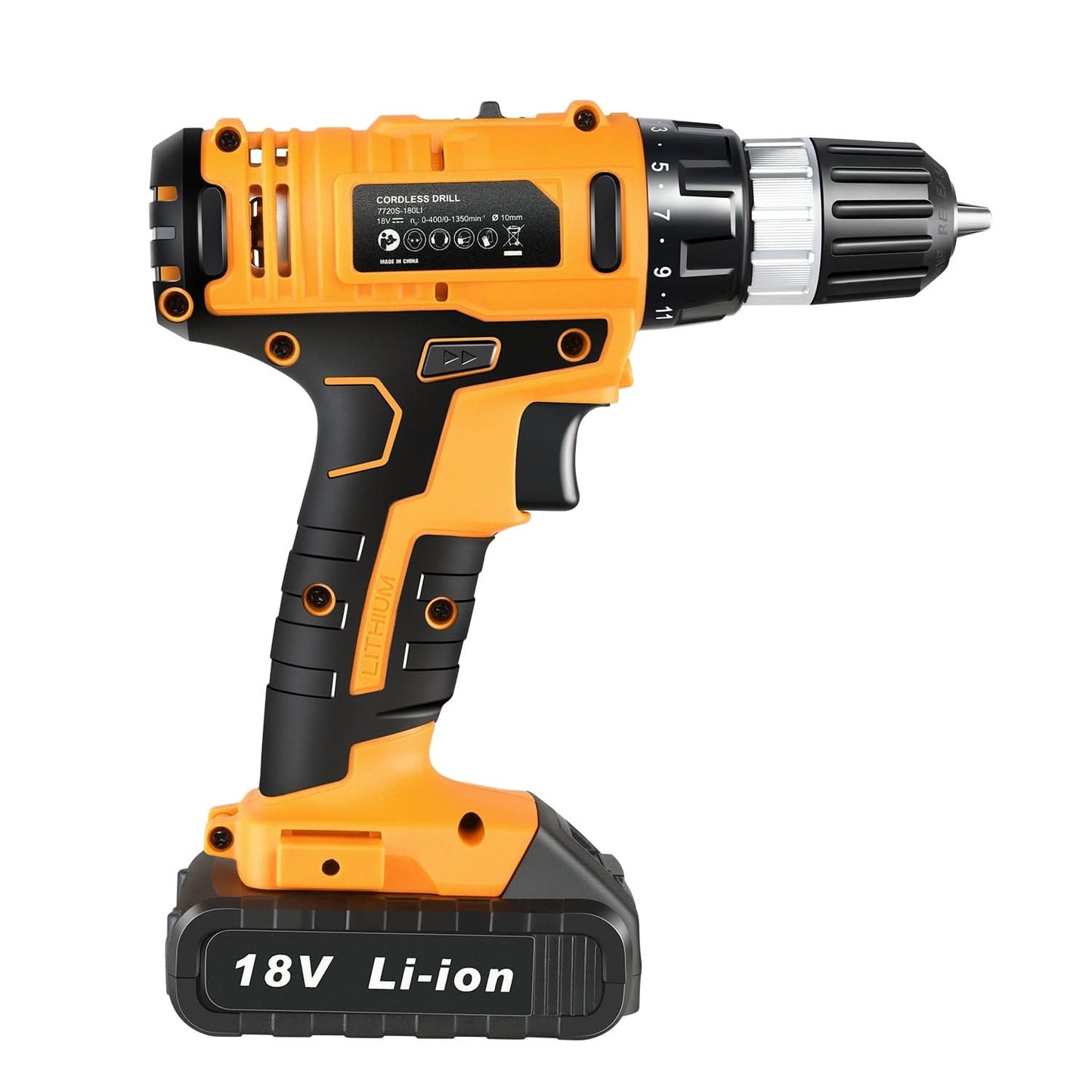 18V Cordless Drill - Orange
