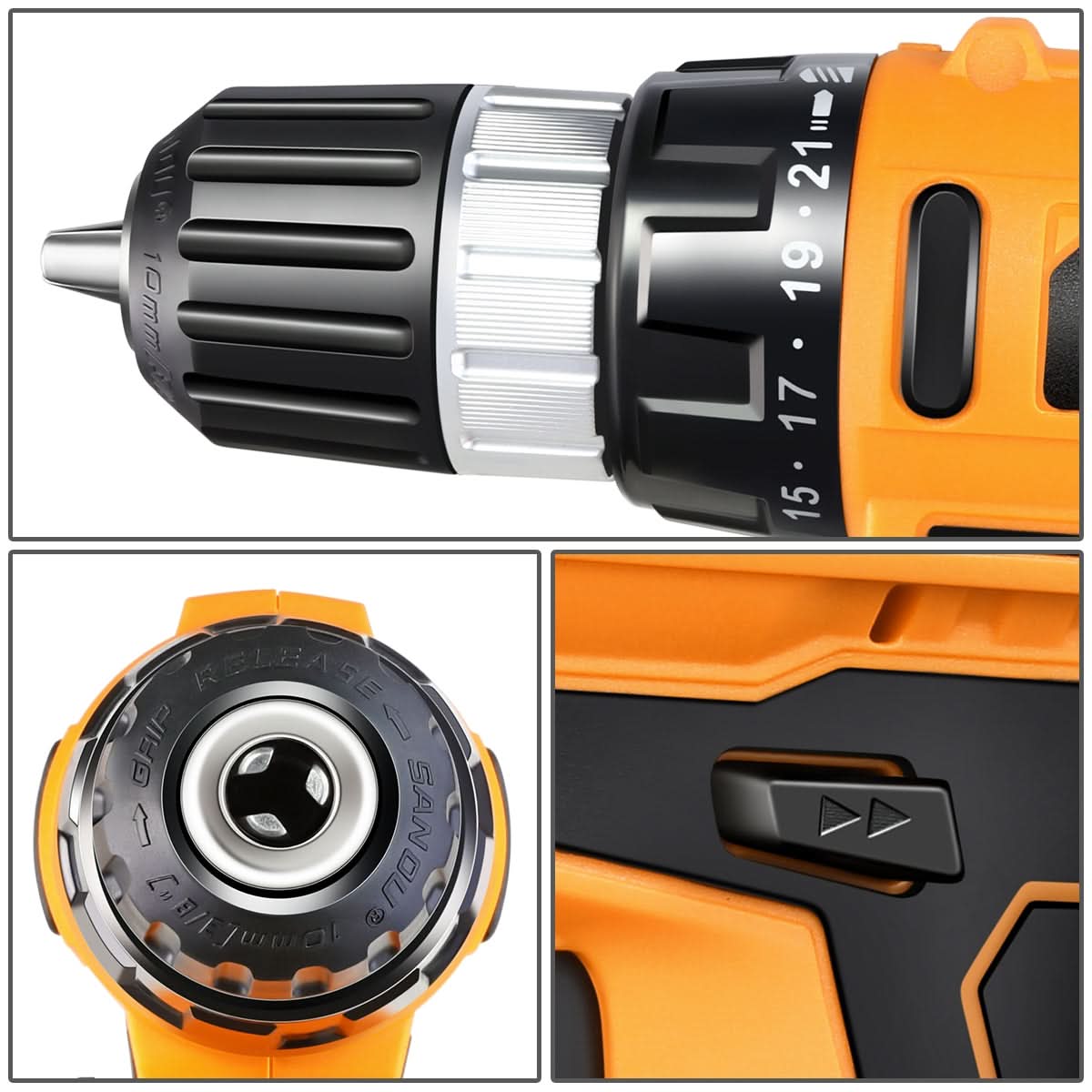 18V Cordless Drill - Orange