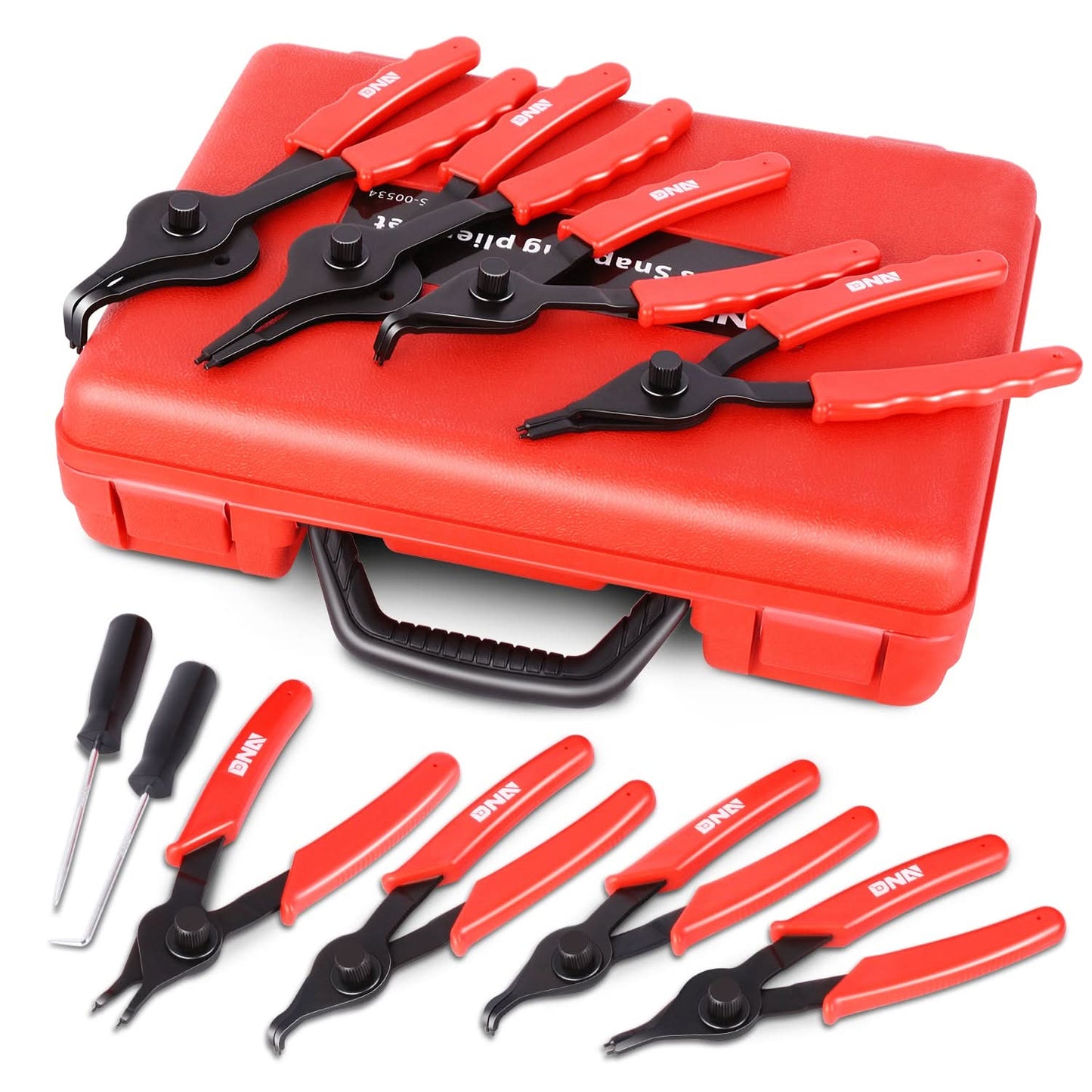 Snap Ring Plier Set - 11 Piece Tool Kit