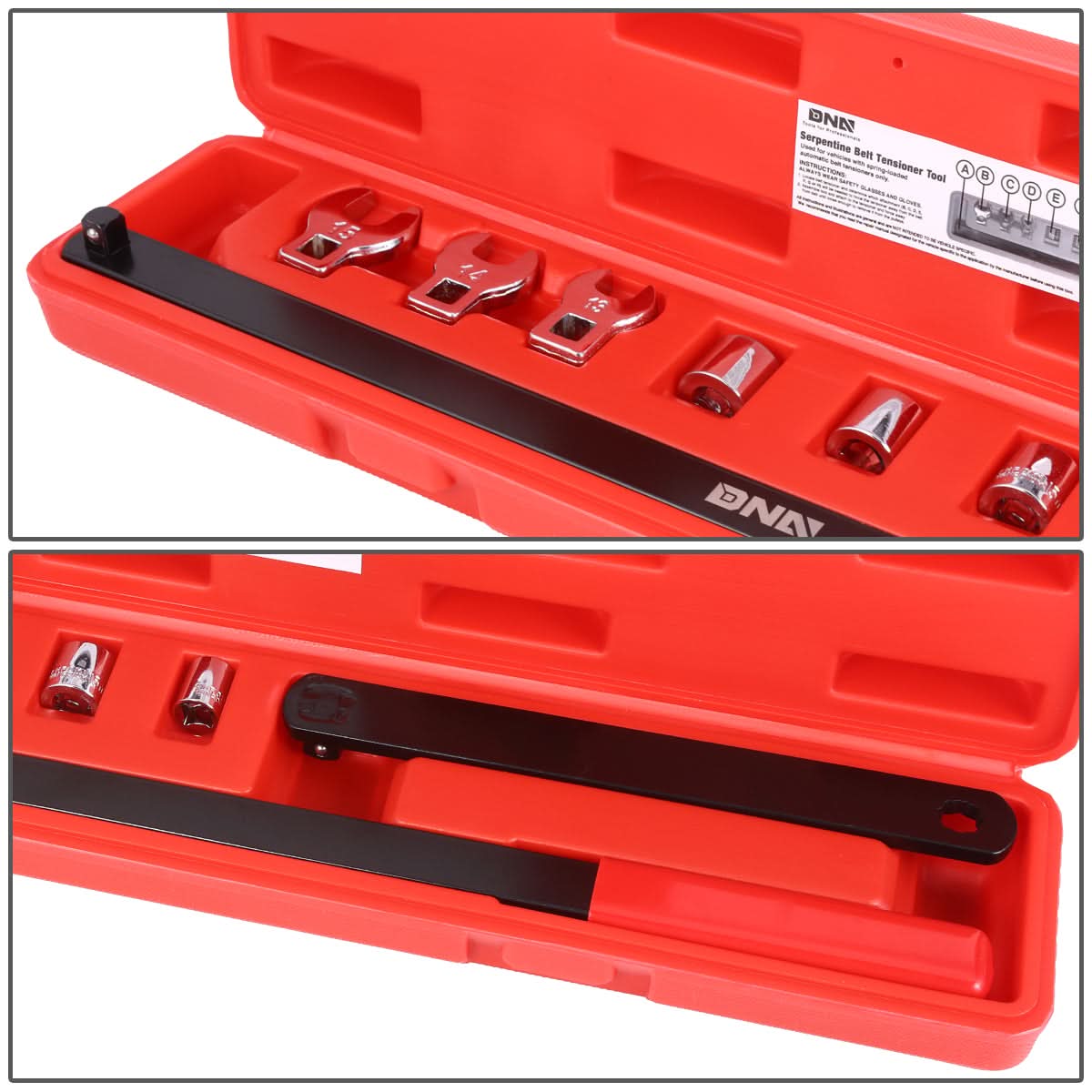 9-Piece Serpentine Belt Tool Set for Automotive Service