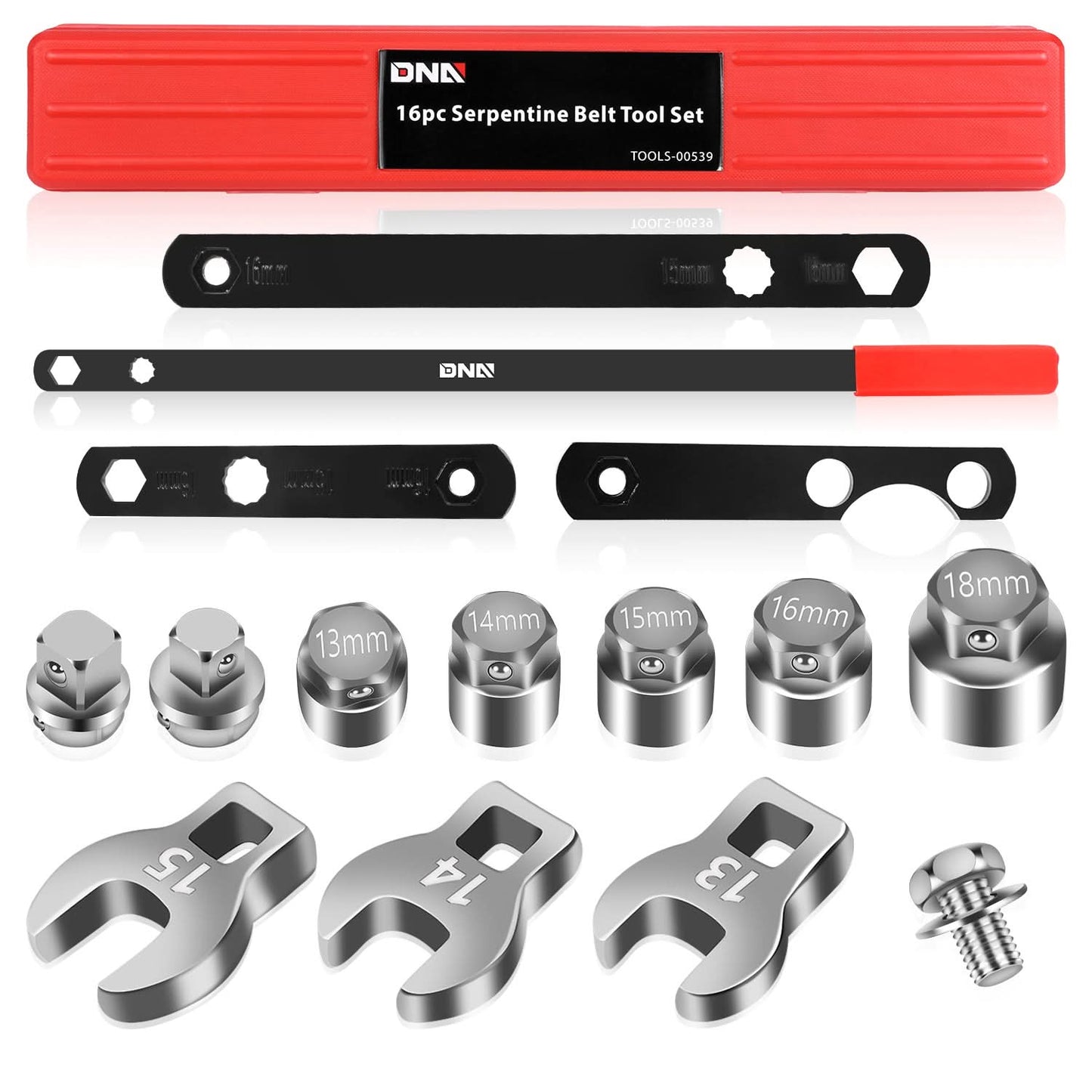 16-Piece Serpentine Belt Tool Set