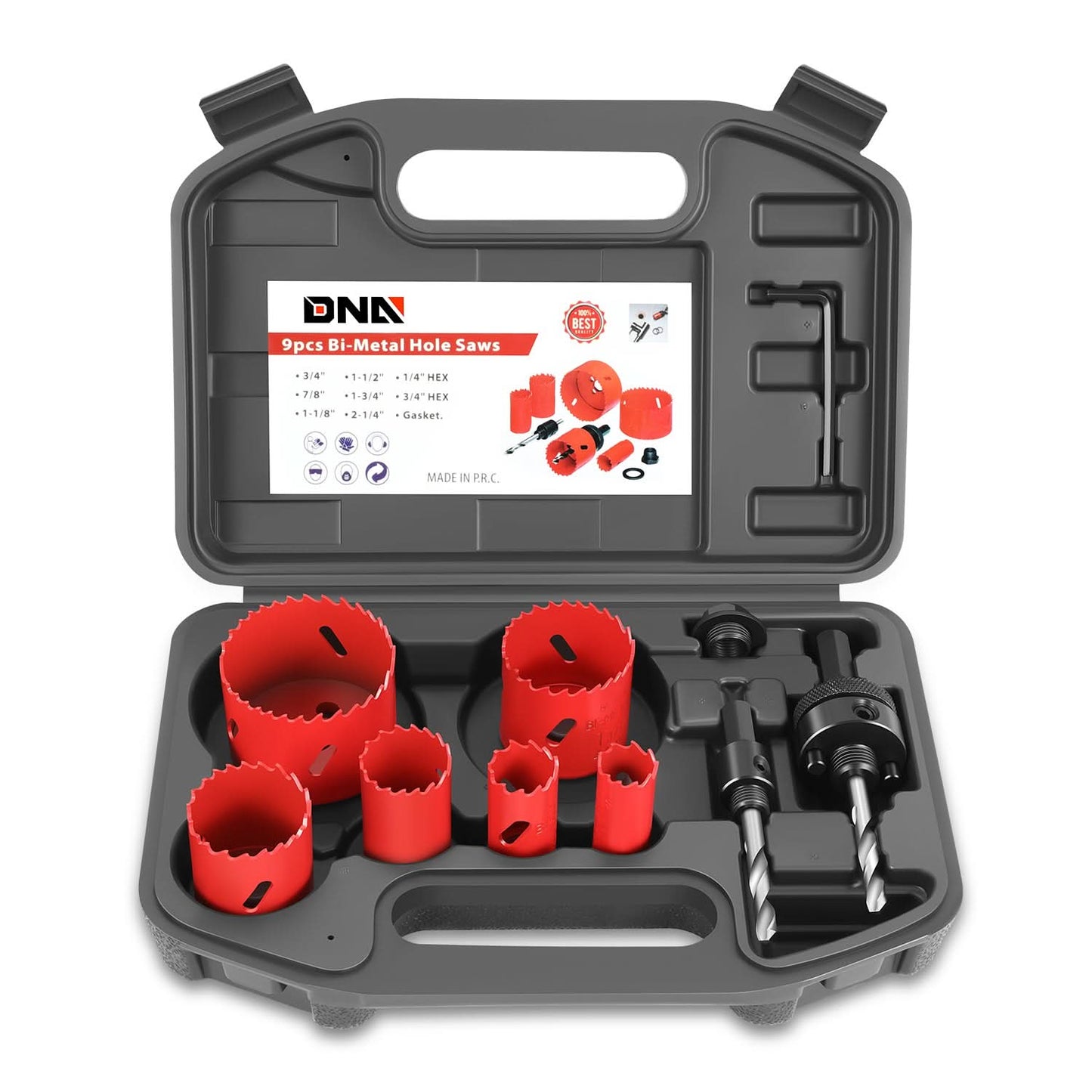 13-Piece Bi-Metal Hole Saw Set