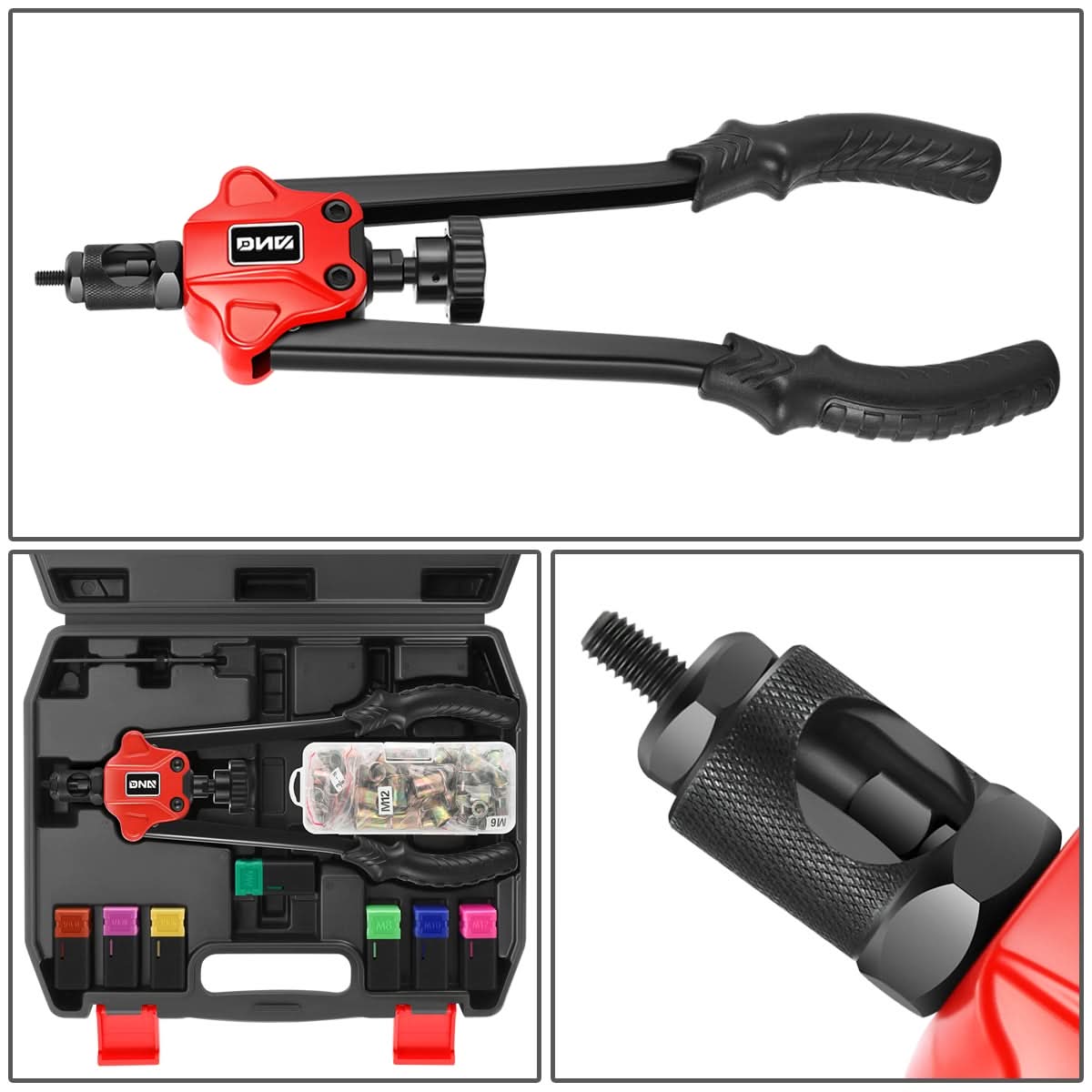 Heavy Duty 14" Three-in-One Hand Rivet Set