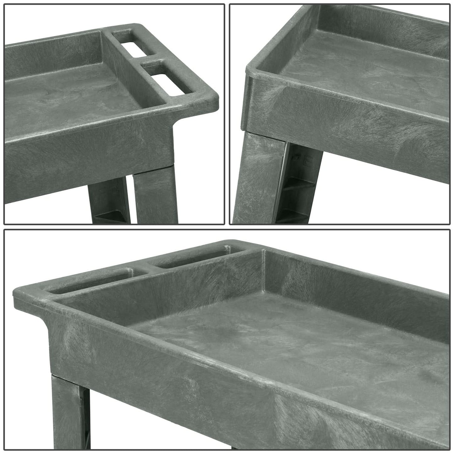 Small Tray Top Service Cart (2 Layers)