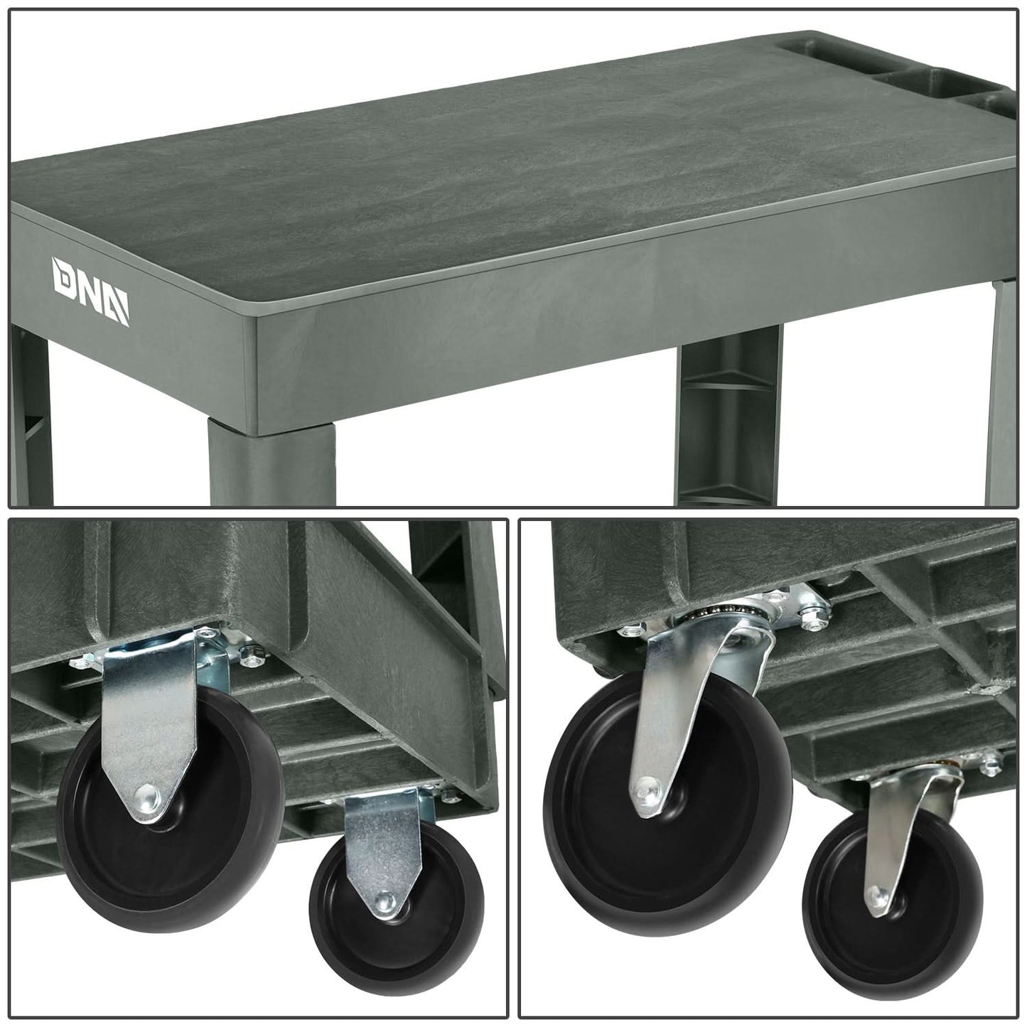 Small Flat Top Service Cart 2 Layer Automotive Shop Equipment