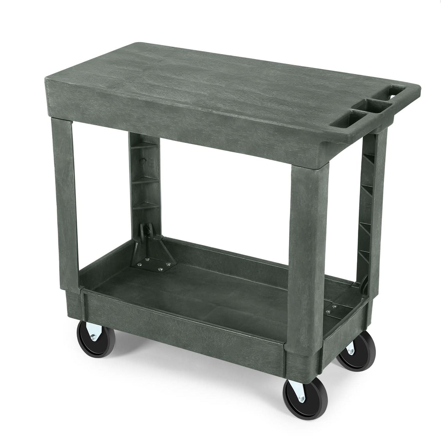 Small Flat Top Service Cart 2 Layer Automotive Shop Equipment