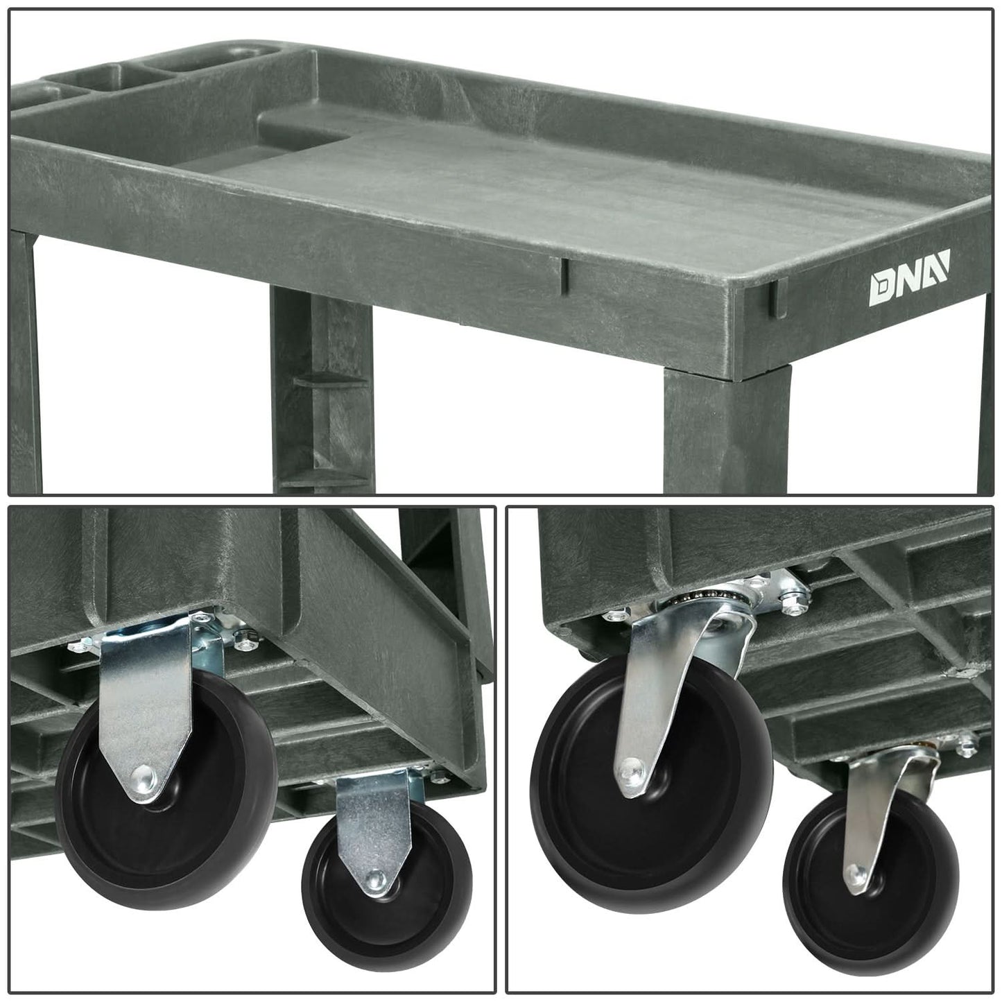 Small Tray Top Cleaning Service Cart (2 Layers)